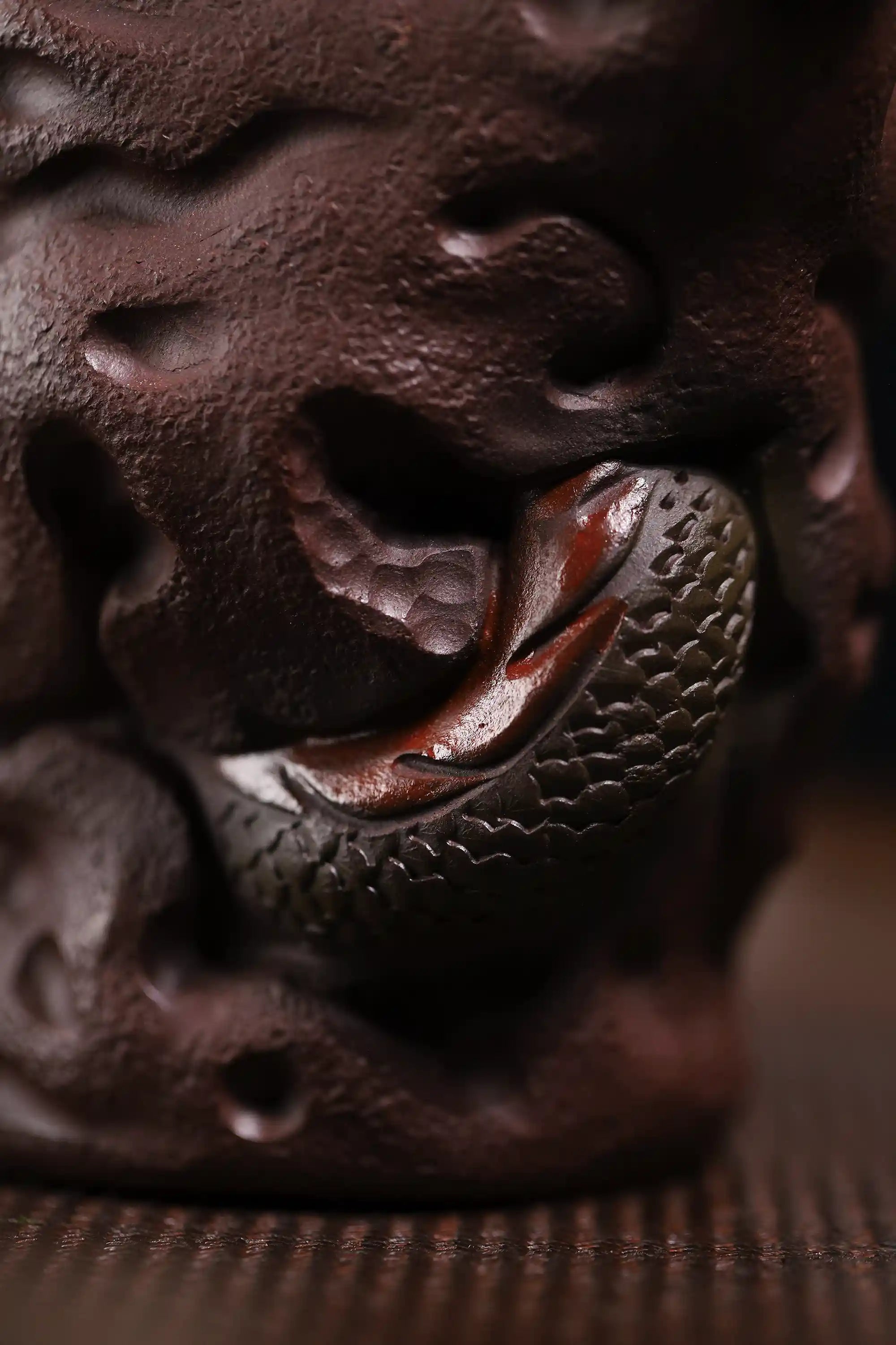 Yixing Zisha Handmade Dragon-Head Teacup