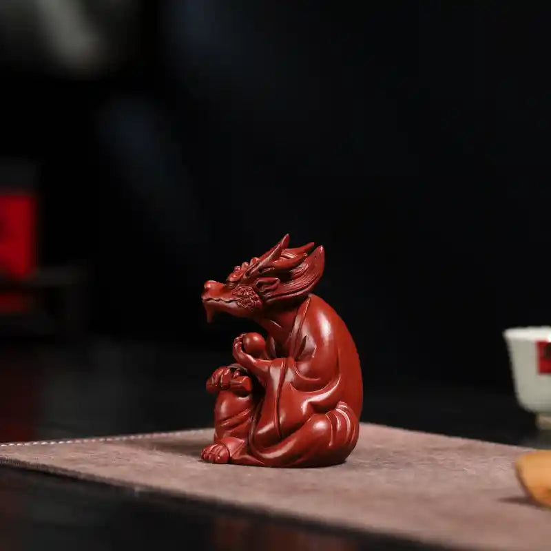 Yixing Zisha Handmade Dragon King Tea Pet (Auspicious Majesty Style)