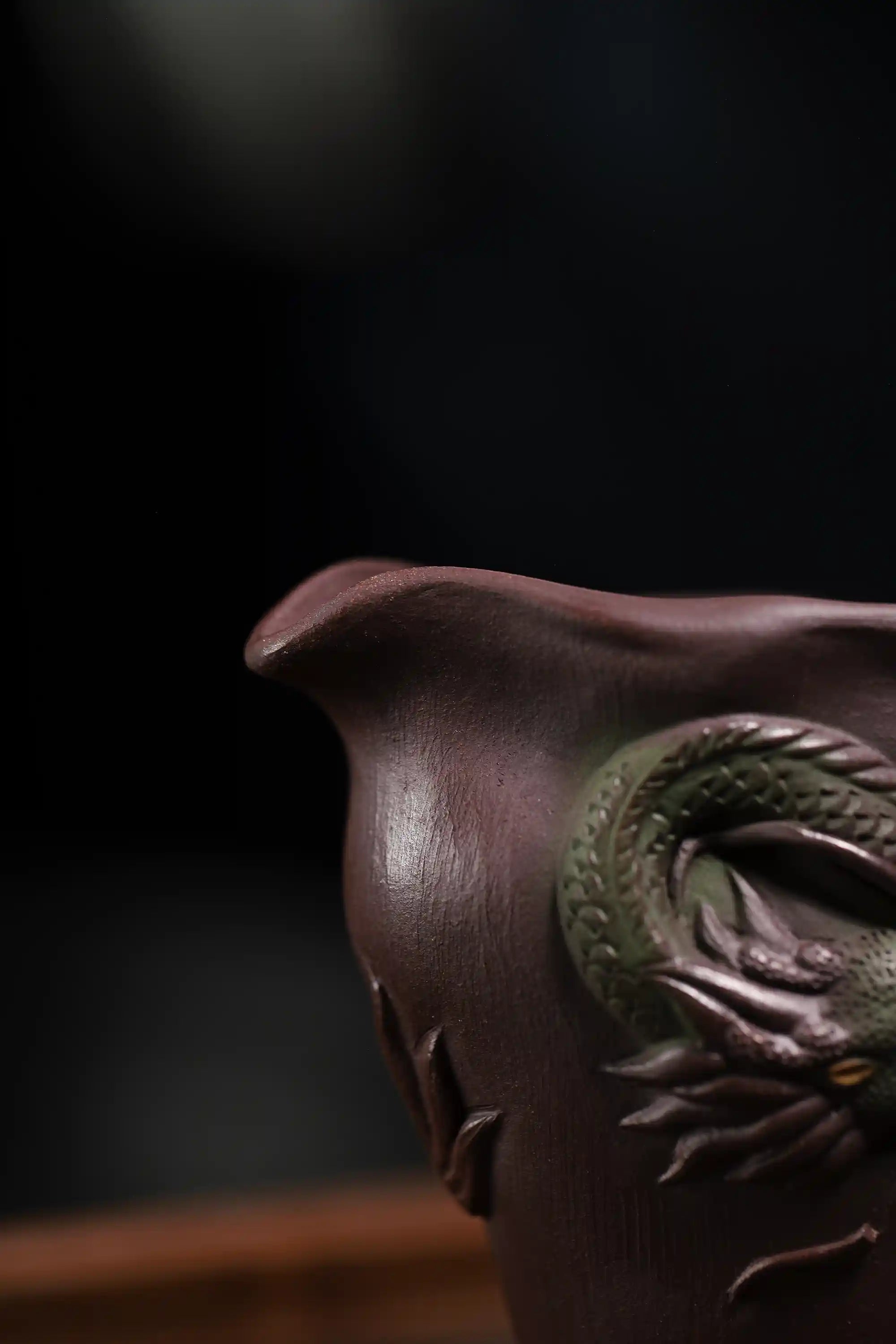 Yixing Zisha Handmade Dragon-Patterned Teacup