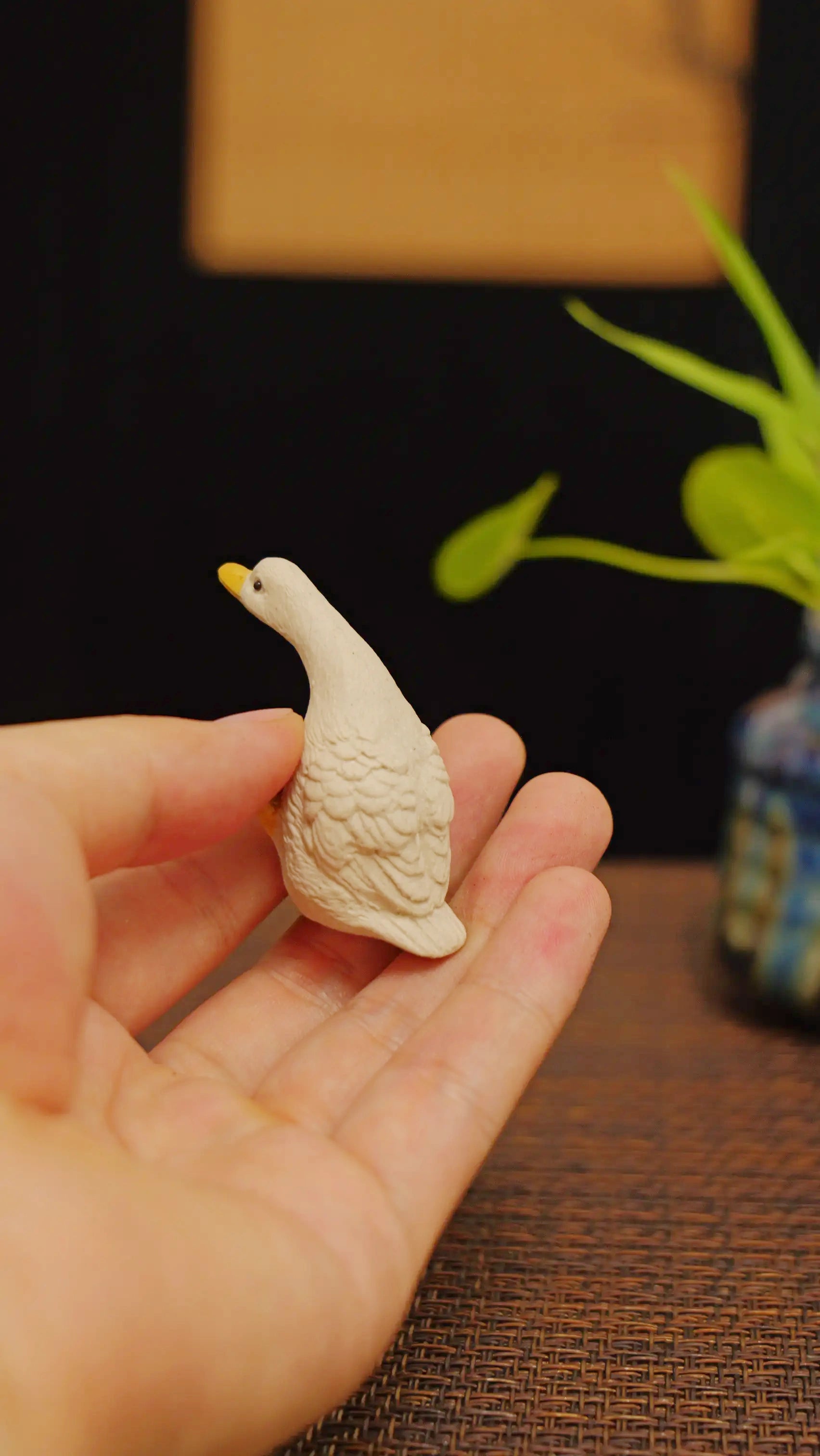 Yixing Zisha Handmade Foraging Duckling Tea Pet
