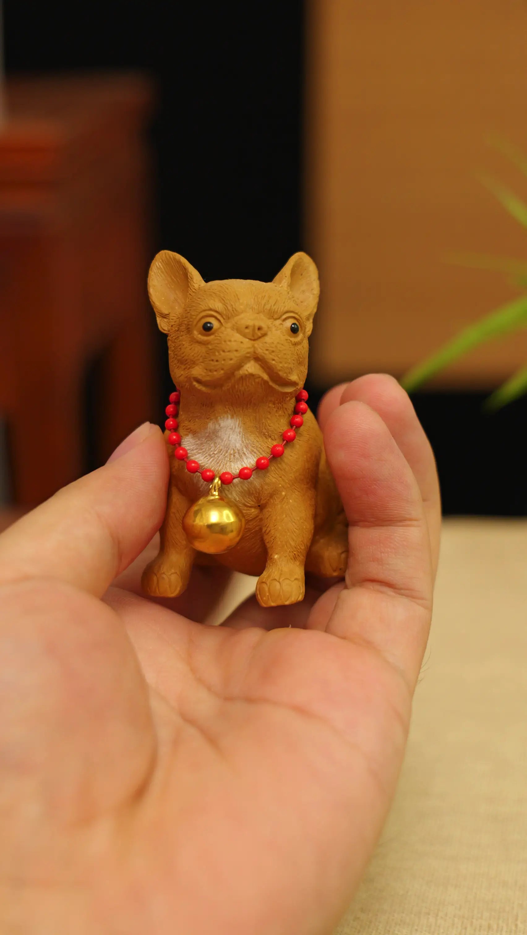 Yixing Zisha Handmade French Bulldog Tea Pet