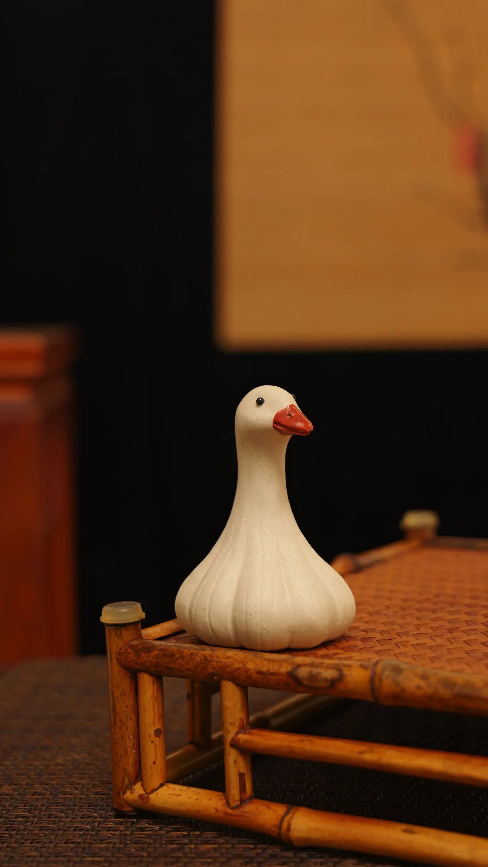 Yixing Zisha Handmade Garlic Goose Tea Pet