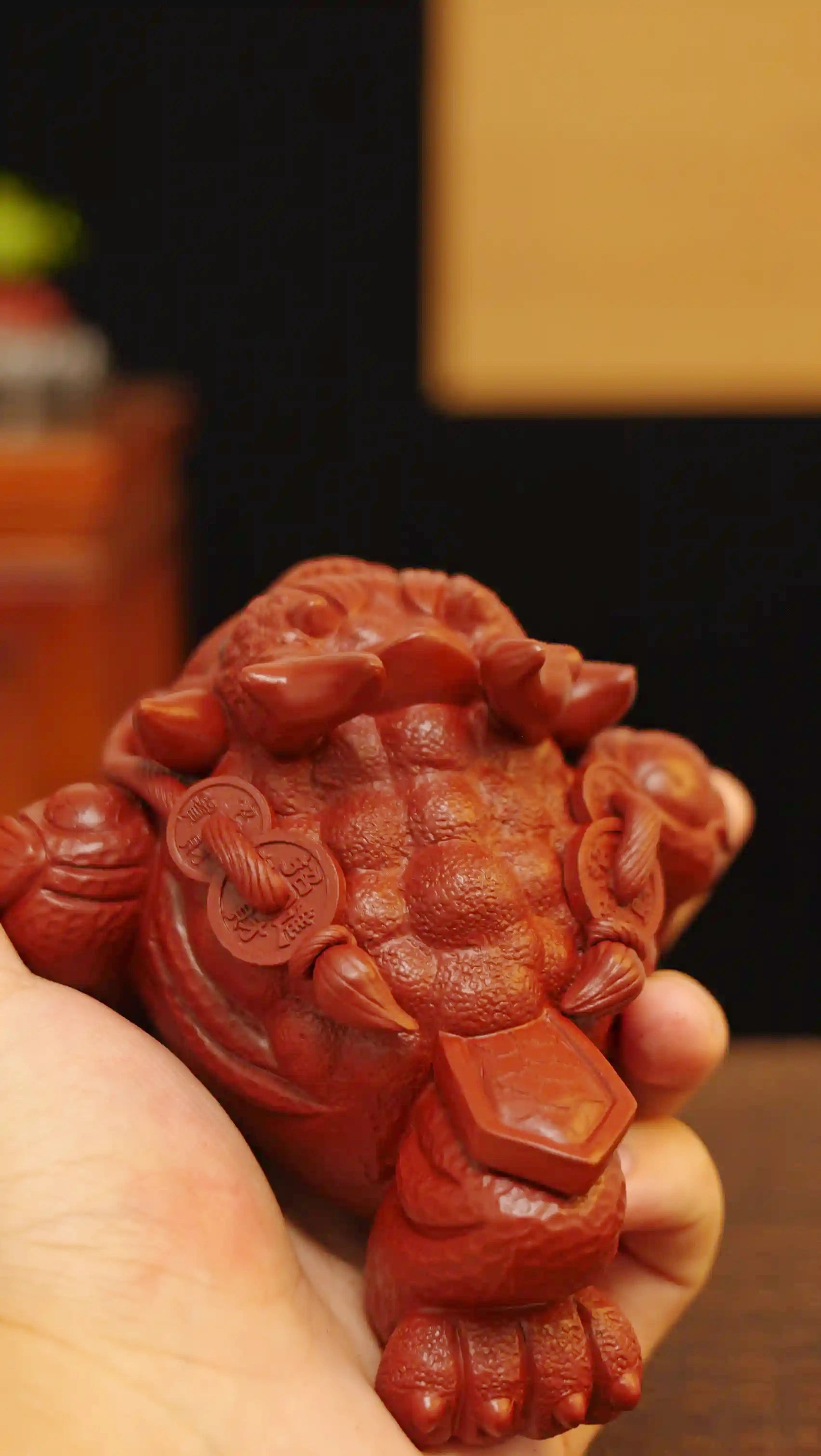 Yixing Zisha Handmade Dragon-horn Toad Tea Pet