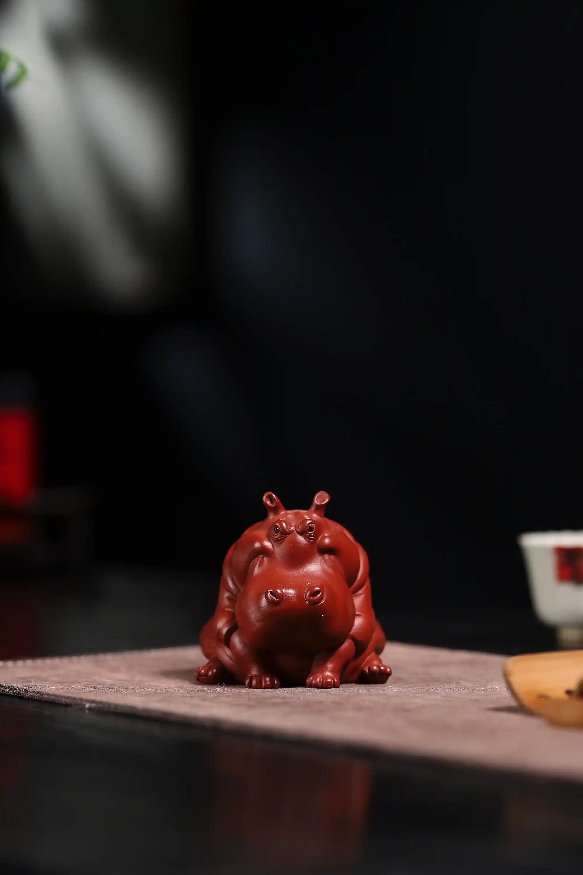 Yixing Zisha Handmade Hippo Tea Pet