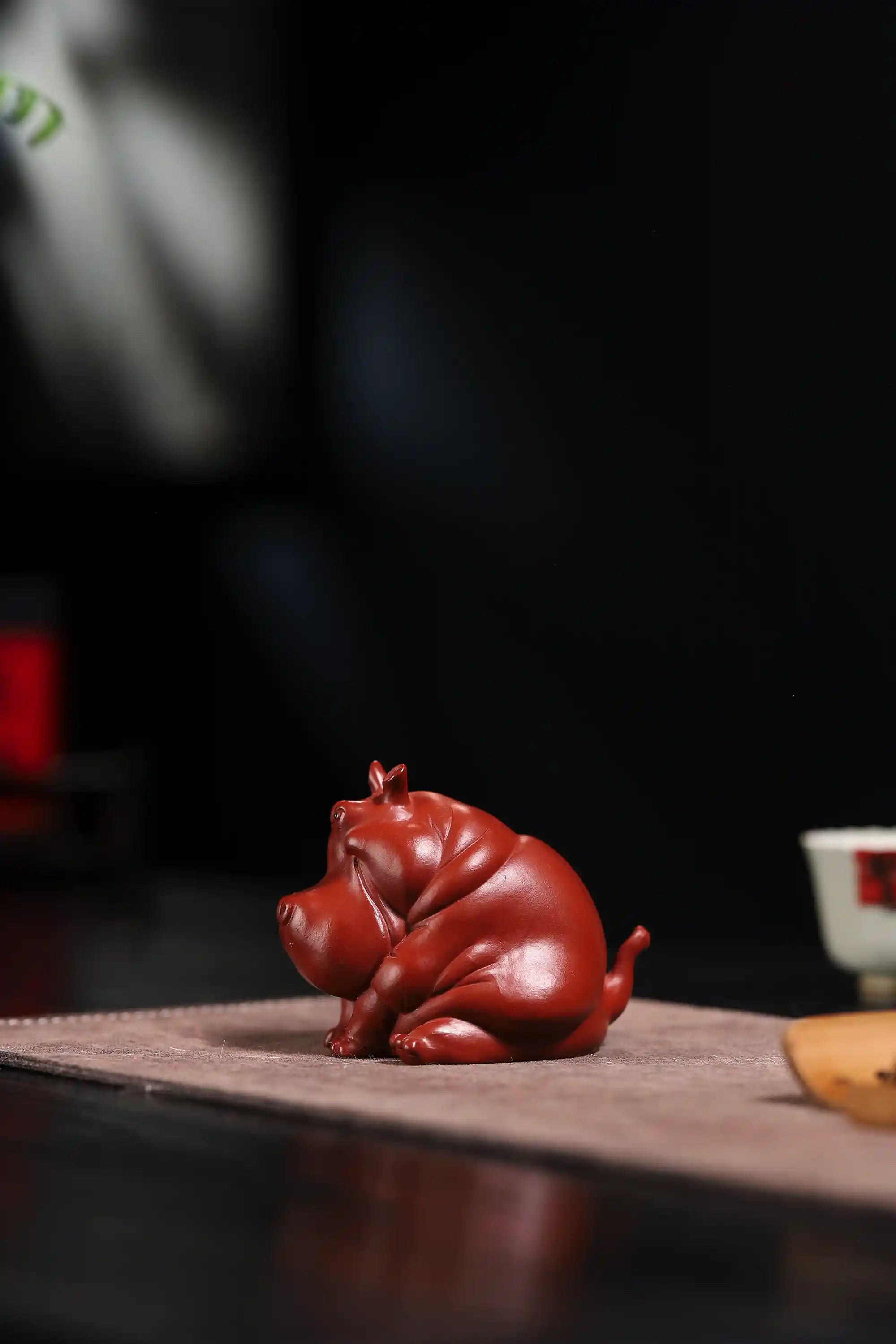 Yixing Zisha Handmade Hippo Tea Pet