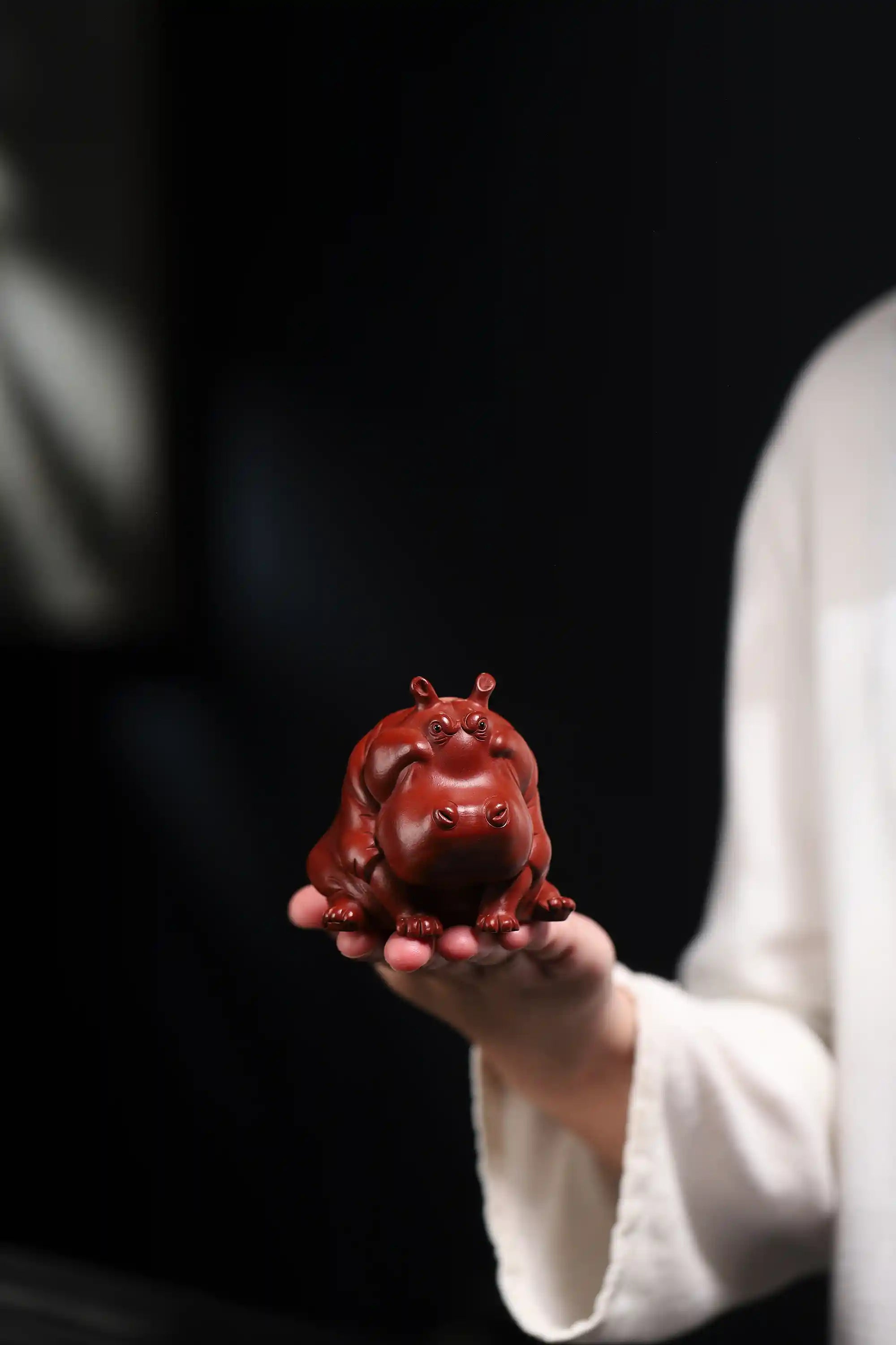 Yixing Zisha Handmade Hippo Tea Pet