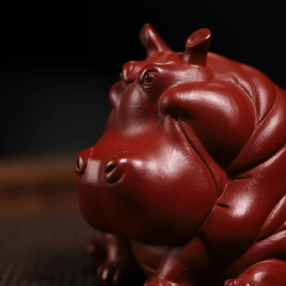 Yixing Zisha Handmade Hippo Tea Pet