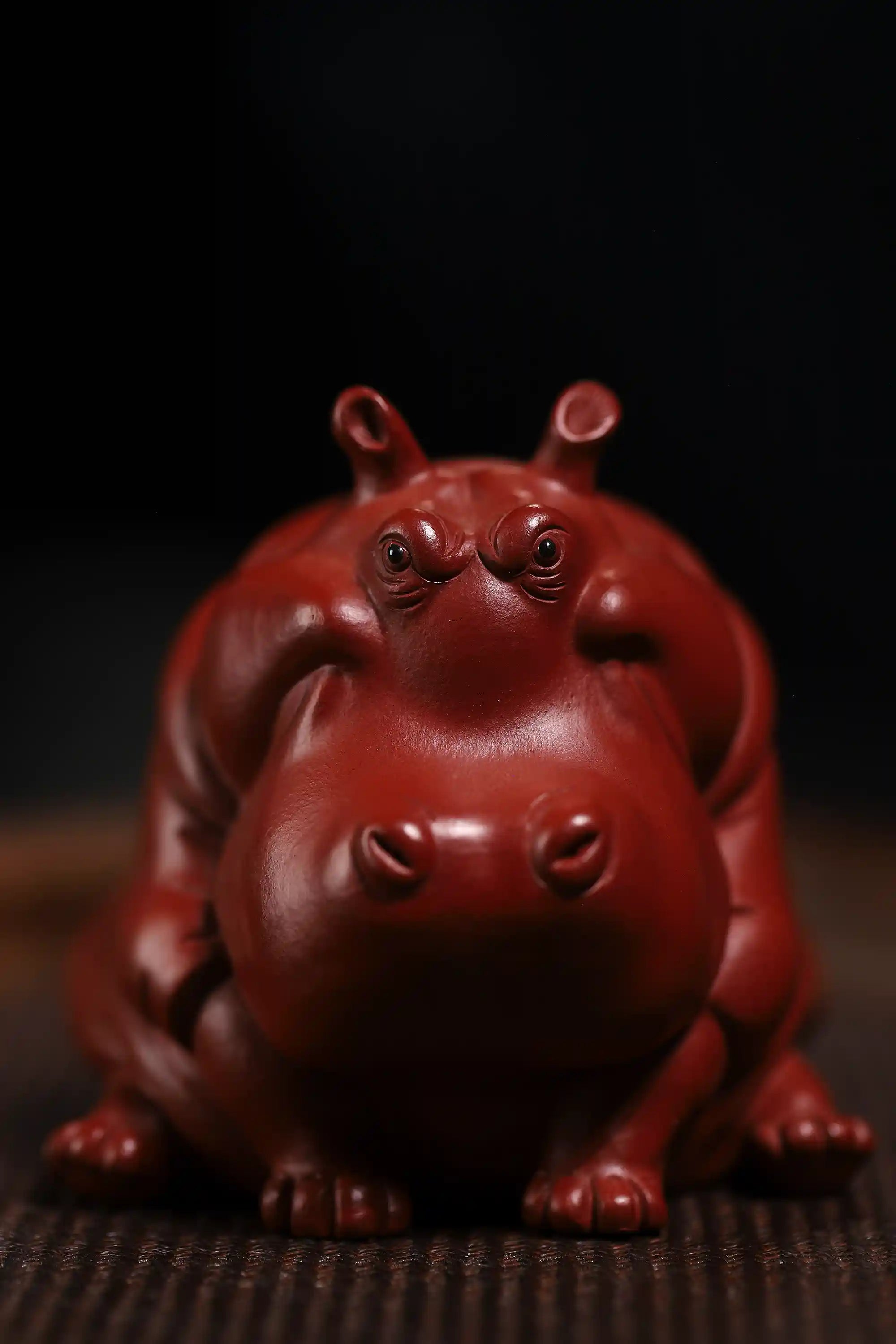 Yixing Zisha Handmade Hippo Tea Pet