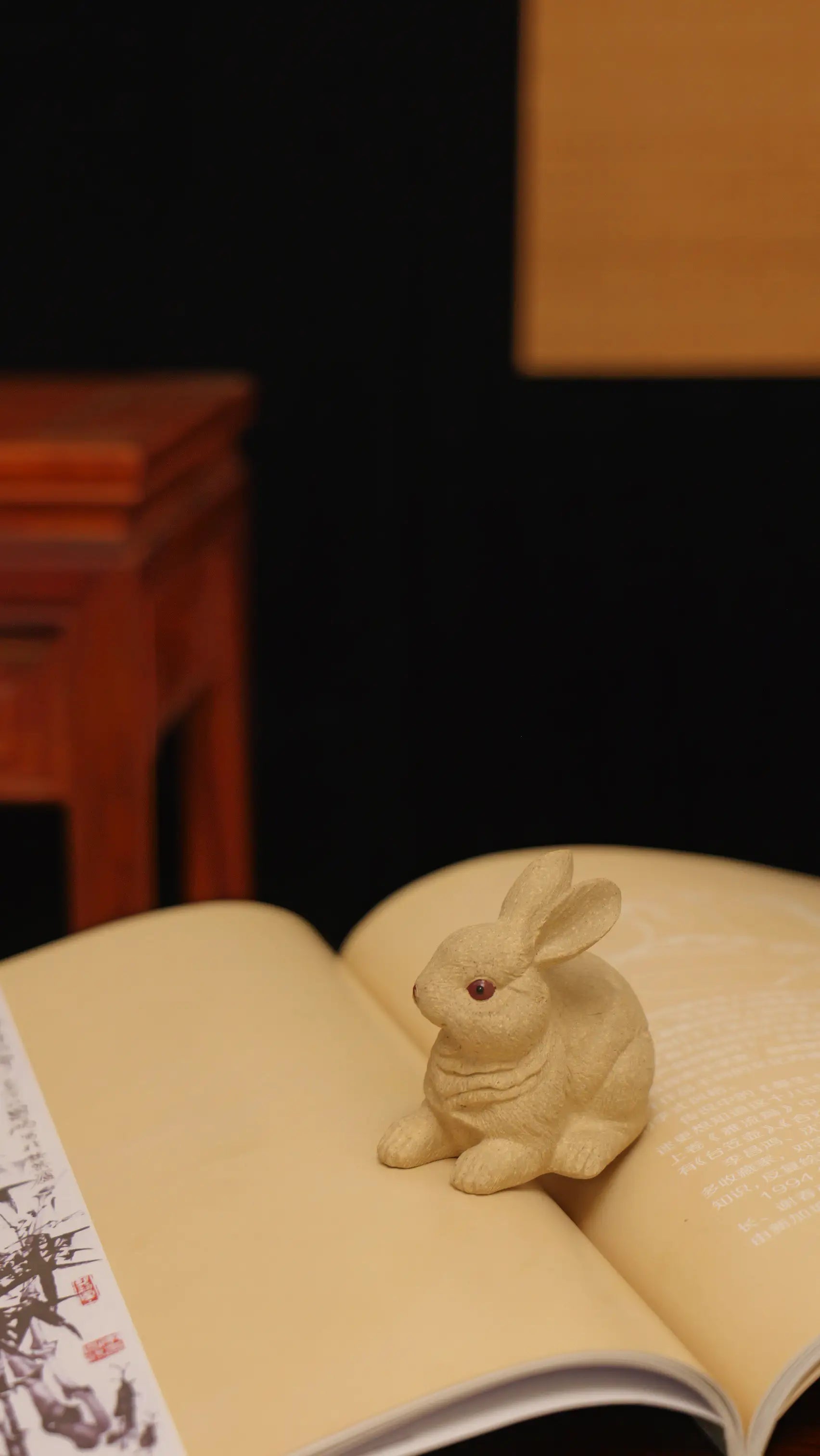 Yixing Zisha Handmade Cute Jade Rabbit Tea Pet