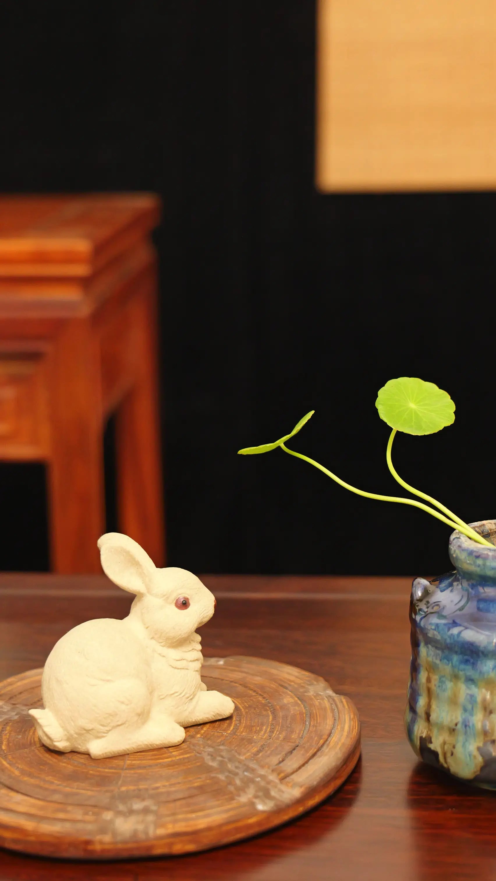 Yixing Zisha Handmade Cute Jade Rabbit Tea Pet