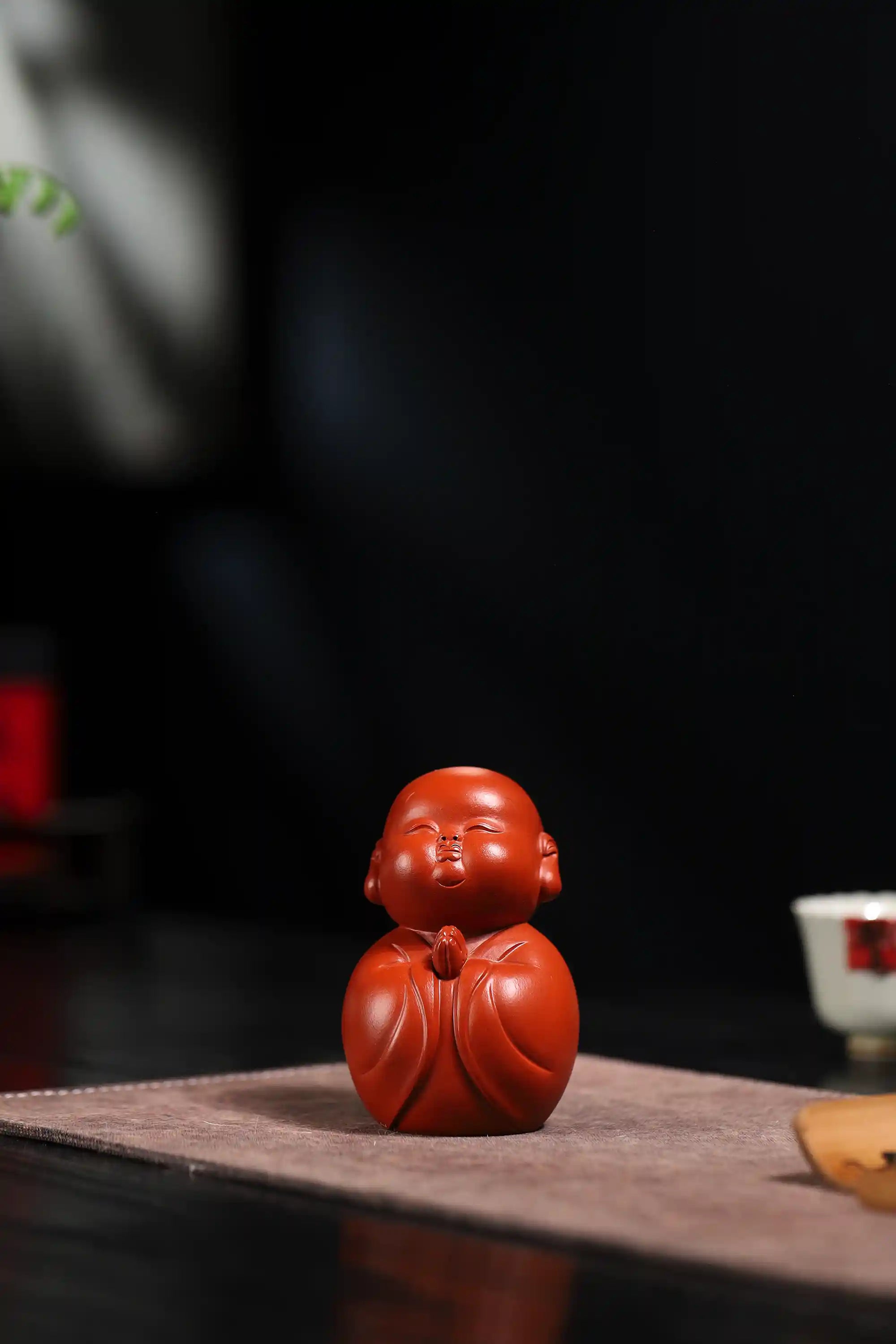 Yixing Zisha Handmade Little Monk Tea Pet (Zen Blessing Style)