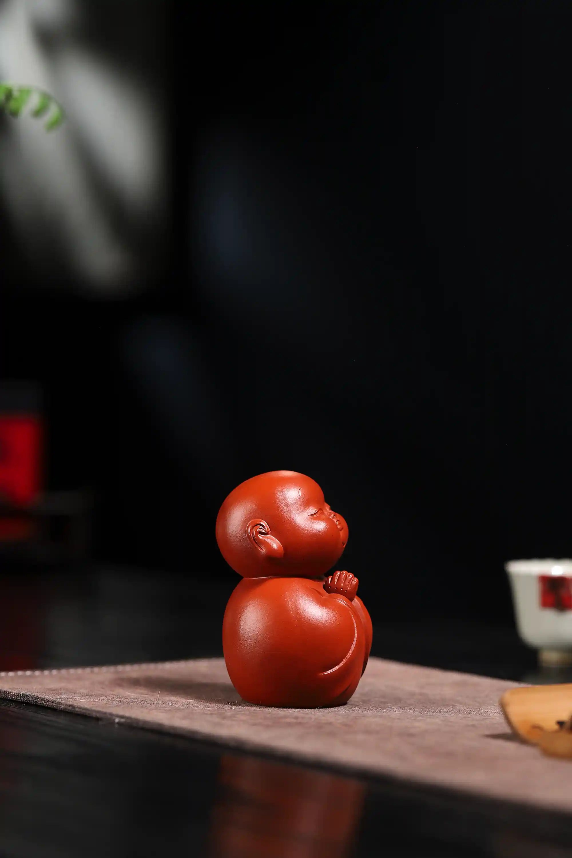 Yixing Zisha Handmade Little Monk Tea Pet (Zen Blessing Style)