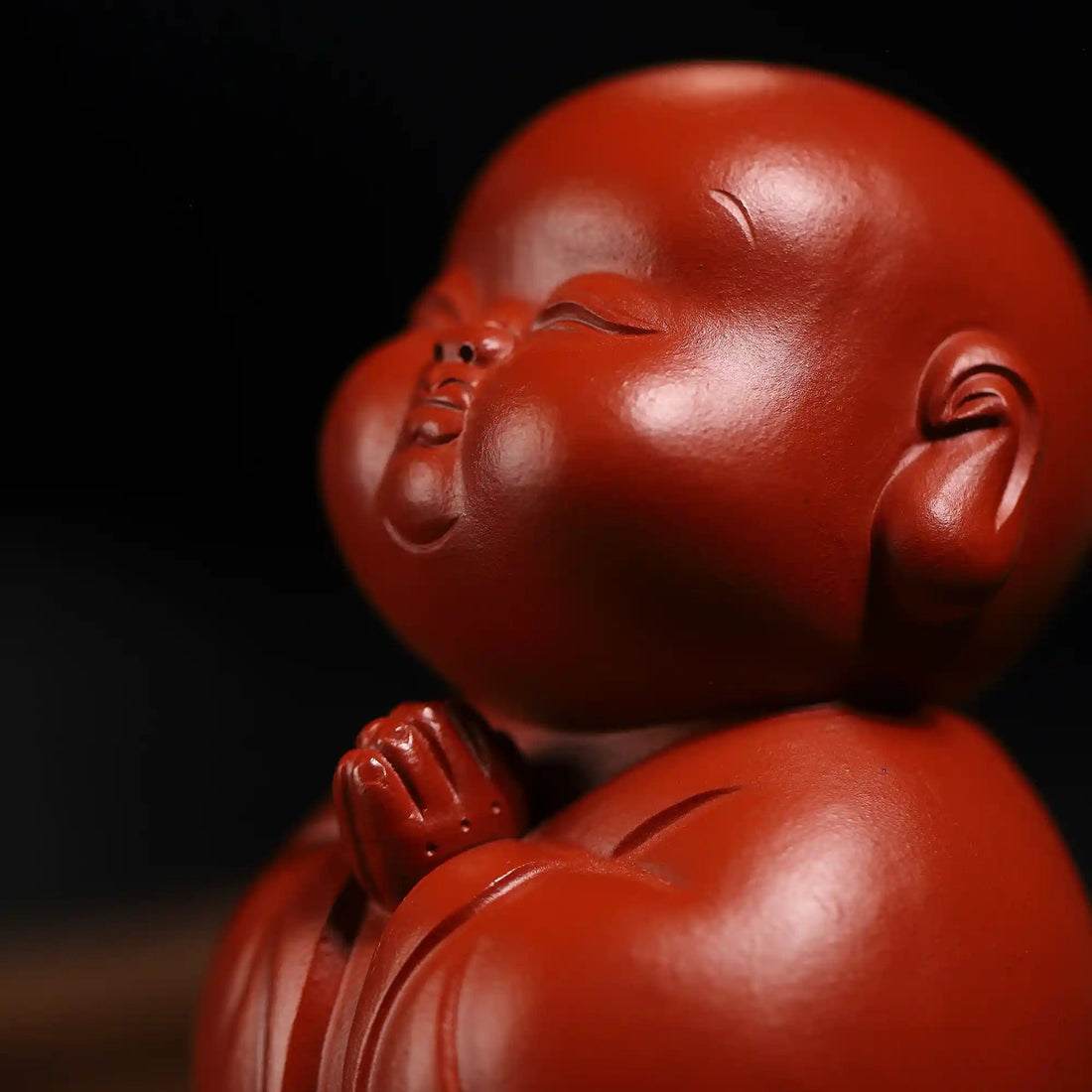 Yixing Zisha Handmade Little Monk Tea Pet (Zen Blessing Style)