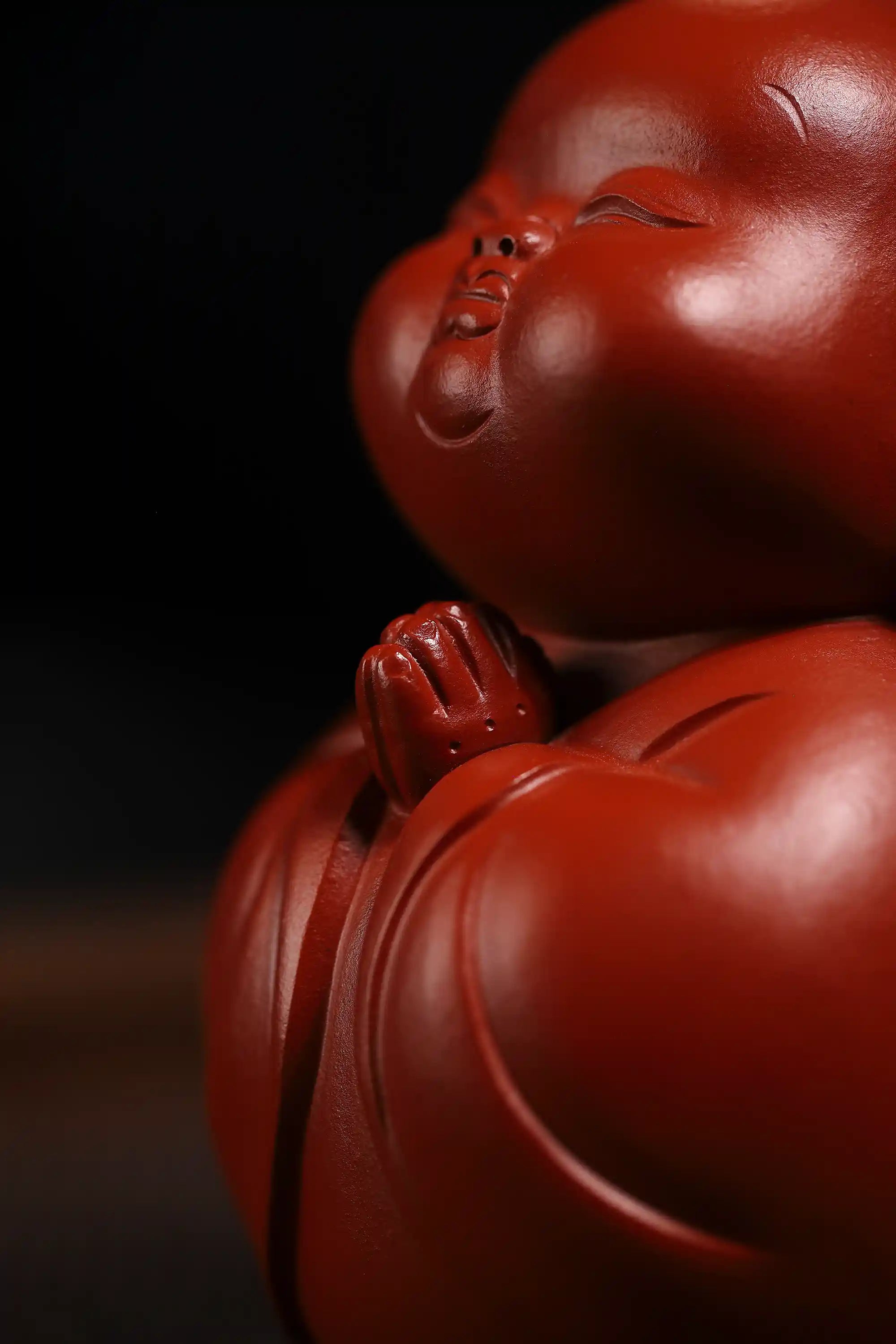 Yixing Zisha Handmade Little Monk Tea Pet (Zen Blessing Style)