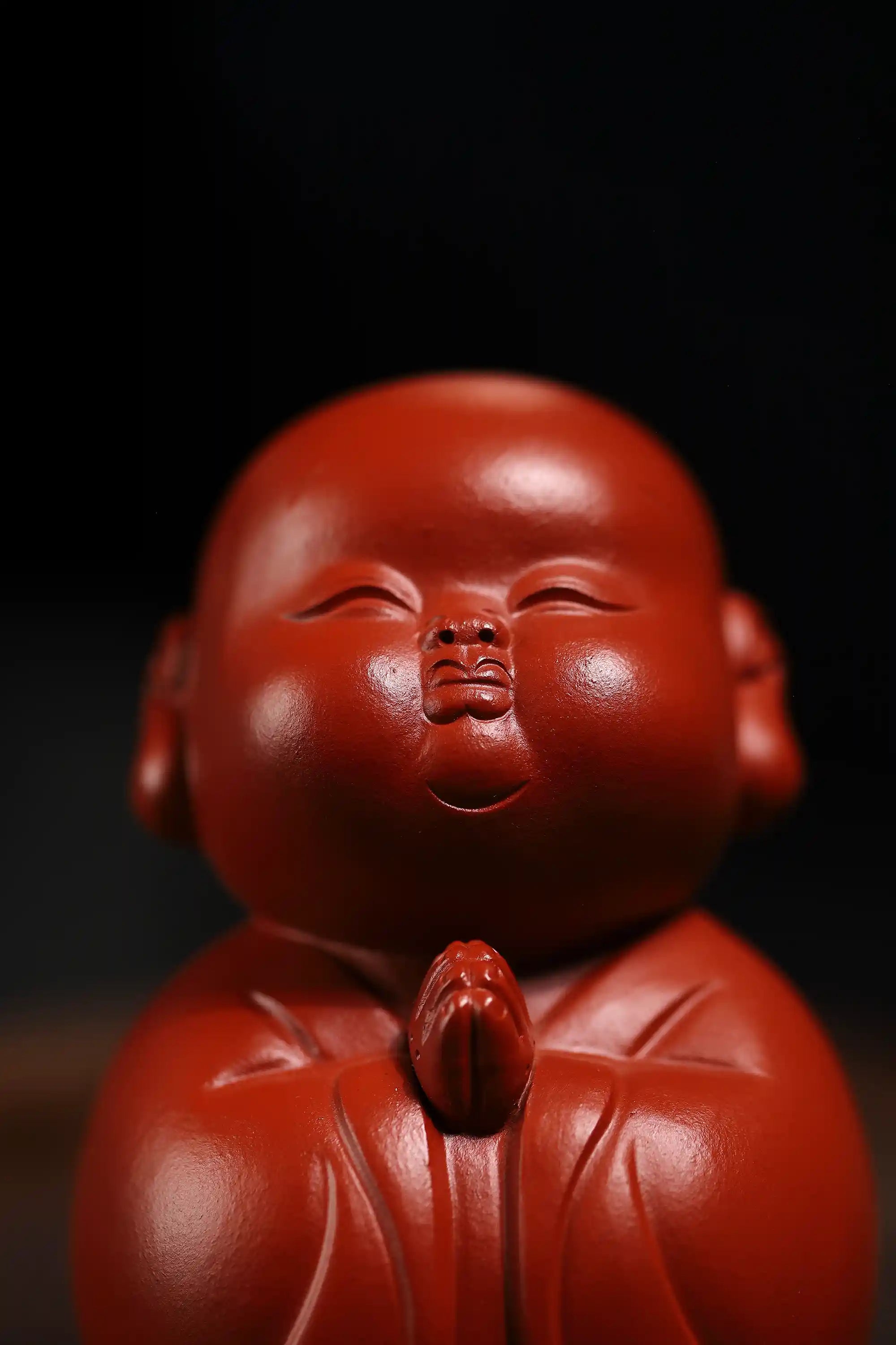Yixing Zisha Handmade Little Monk Tea Pet (Zen Blessing Style)