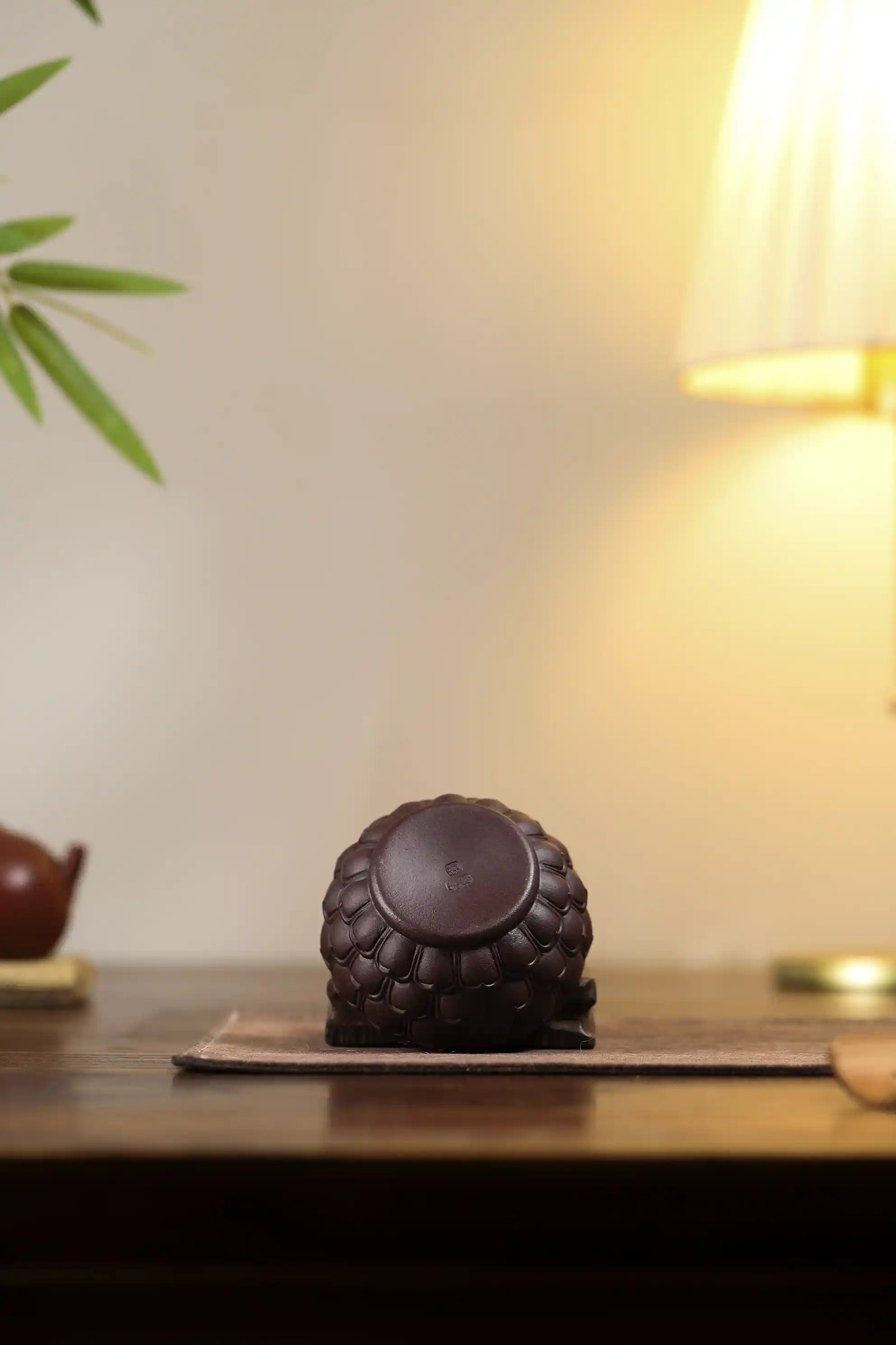 Yixing Zisha Handmade Lotus Frog Tea Cup