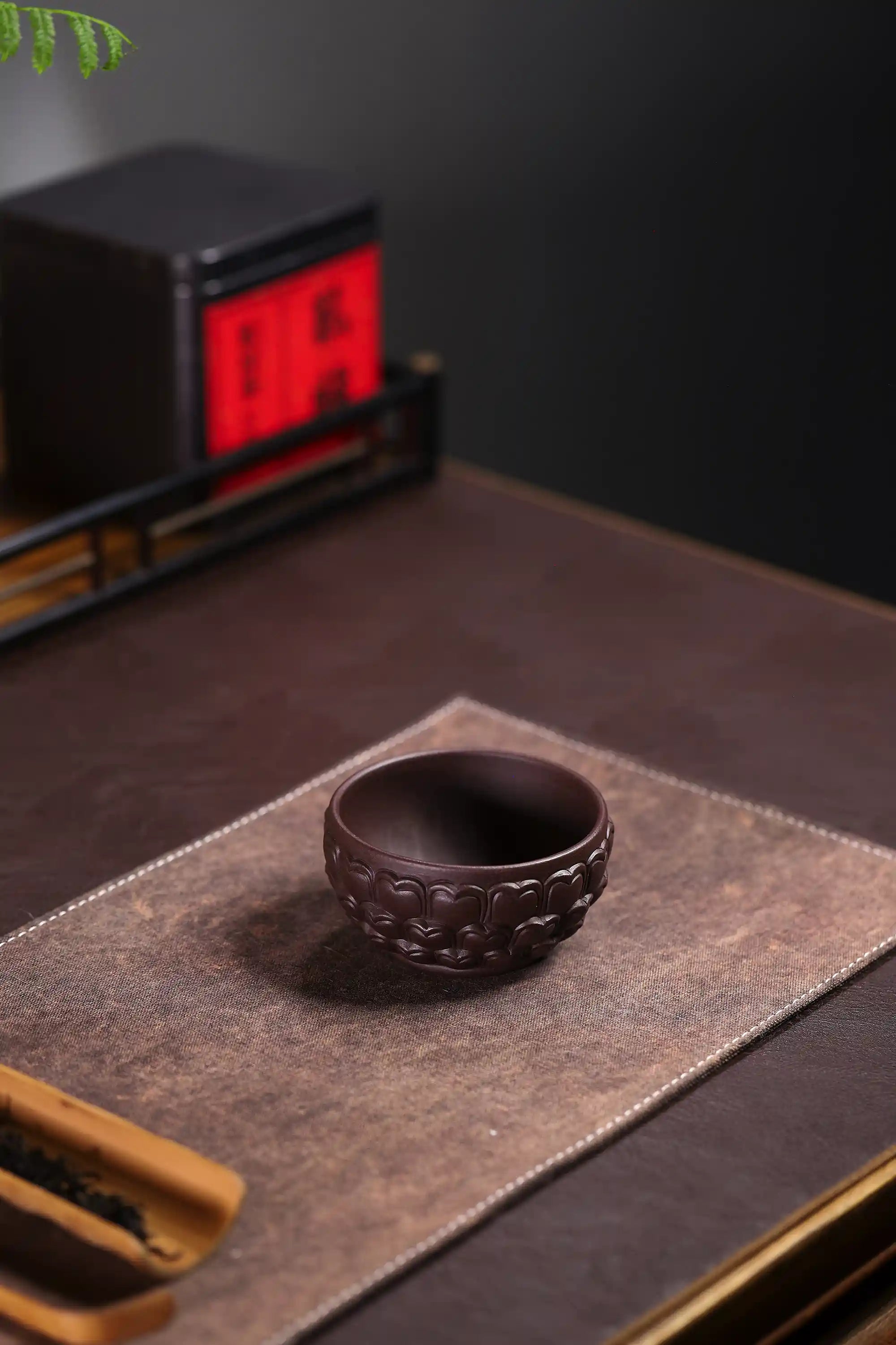 Yixing Zisha Handmade Lotus Frog Tea Cup