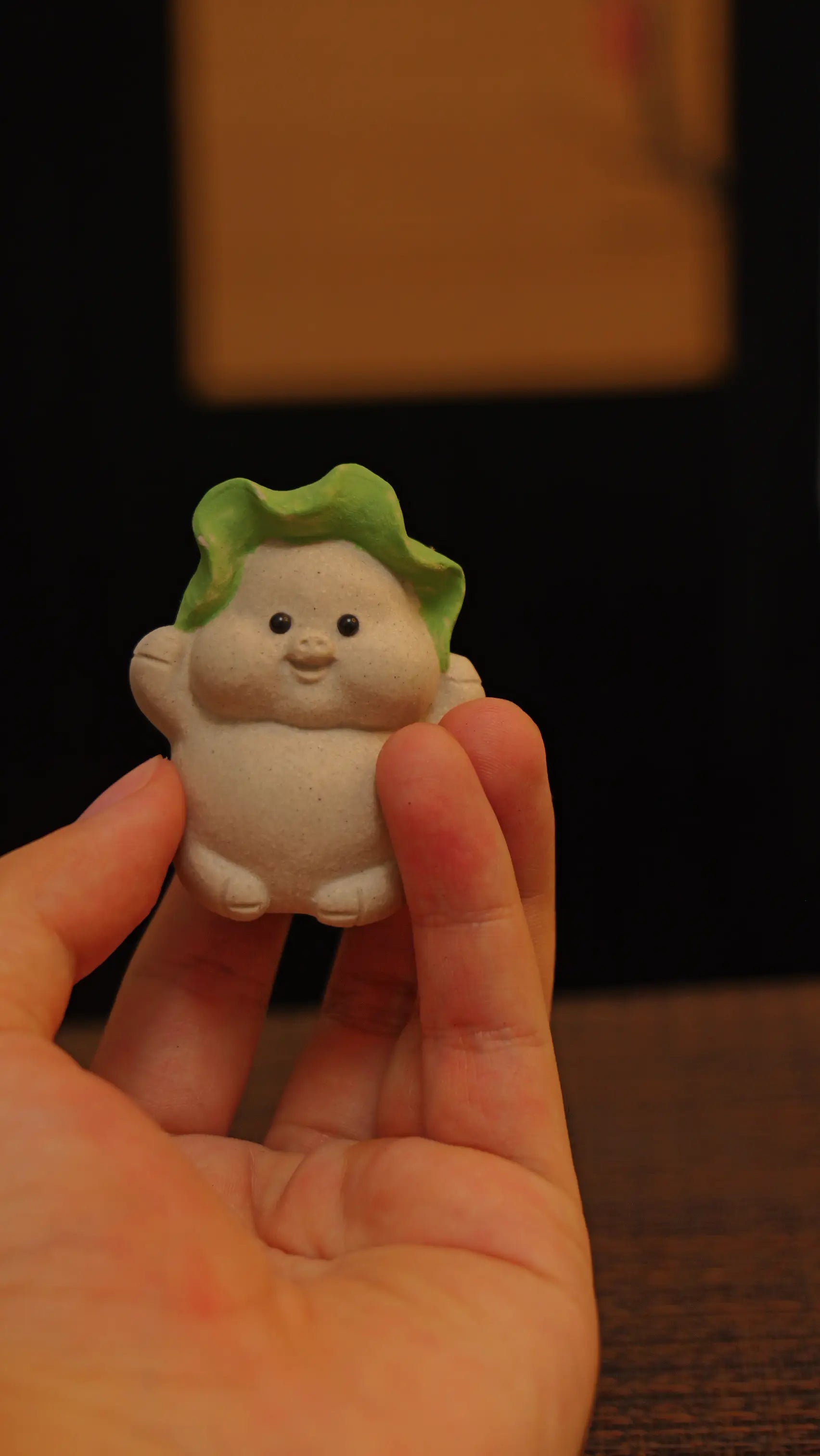 Yixing Zisha Handmade Lotus Leaf Pig Tea Pet