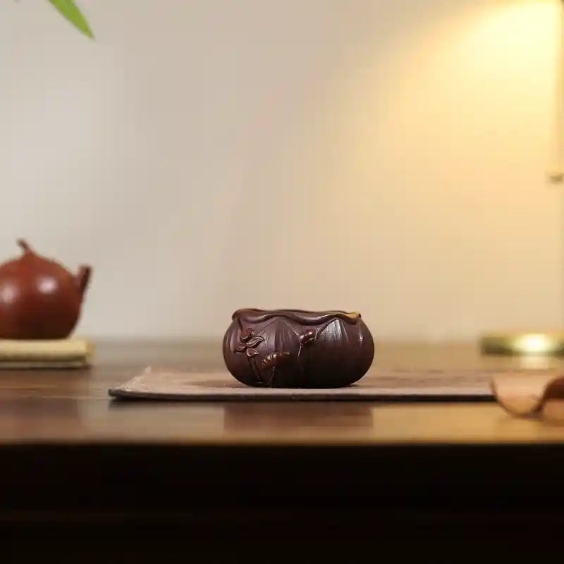 Yixing Zisha Handmade Lotus Teacup
