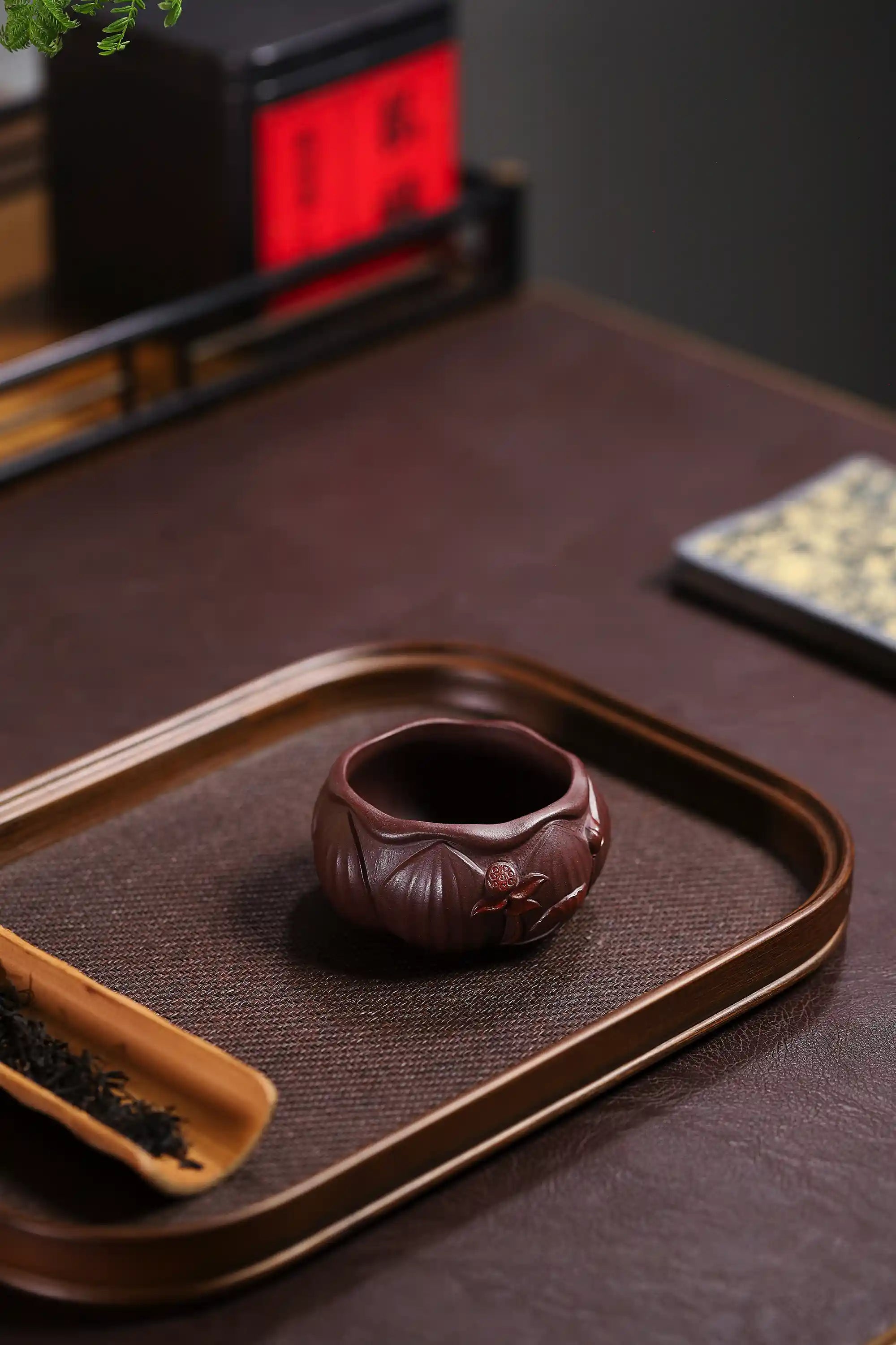 Yixing Zisha Handmade Lotus Teacup