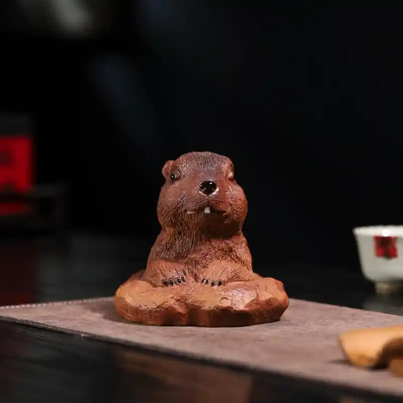 Yixing Zisha Handmade Marmot Tea Pet