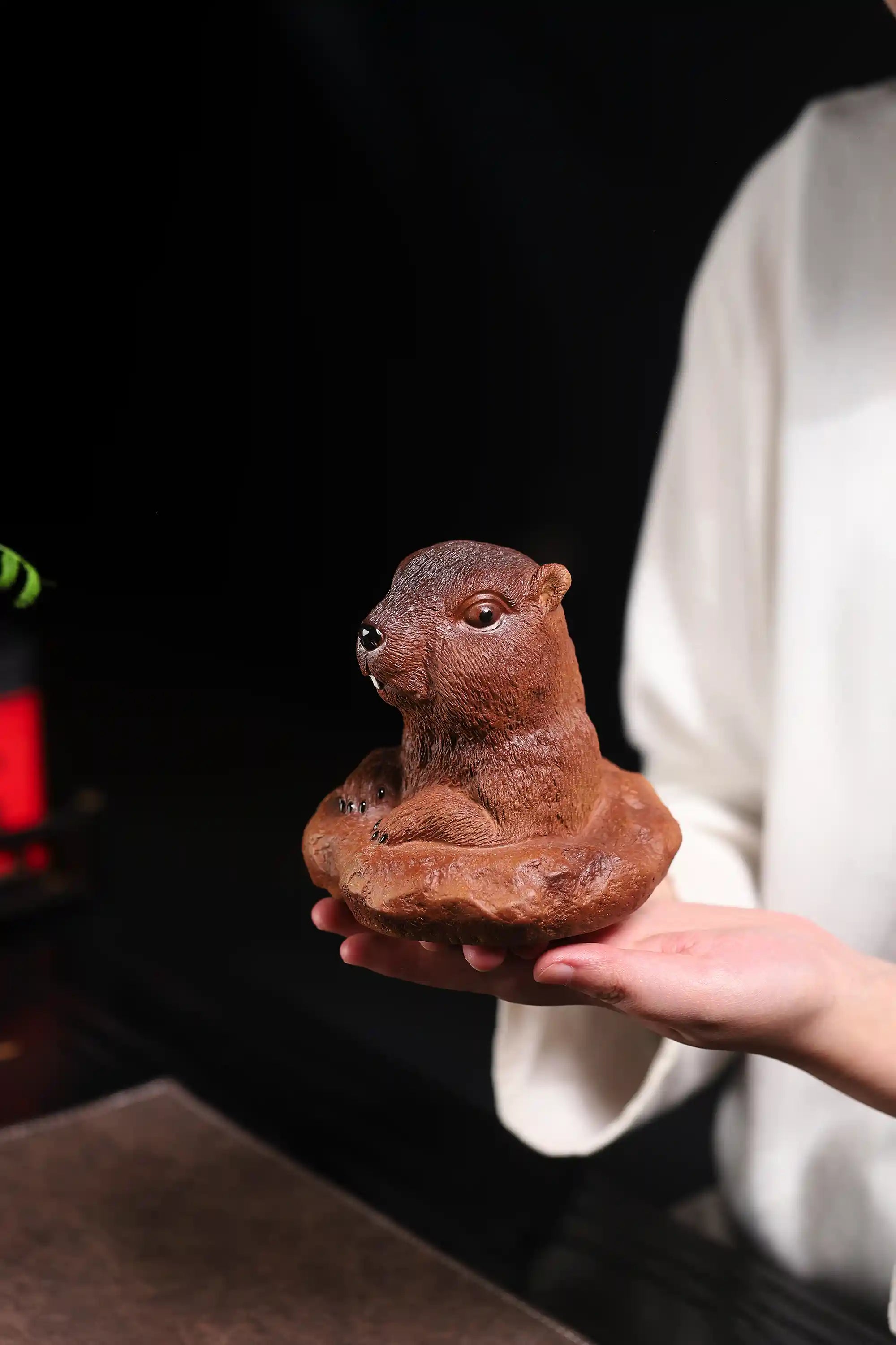 Yixing Zisha Handmade Marmot Tea Pet