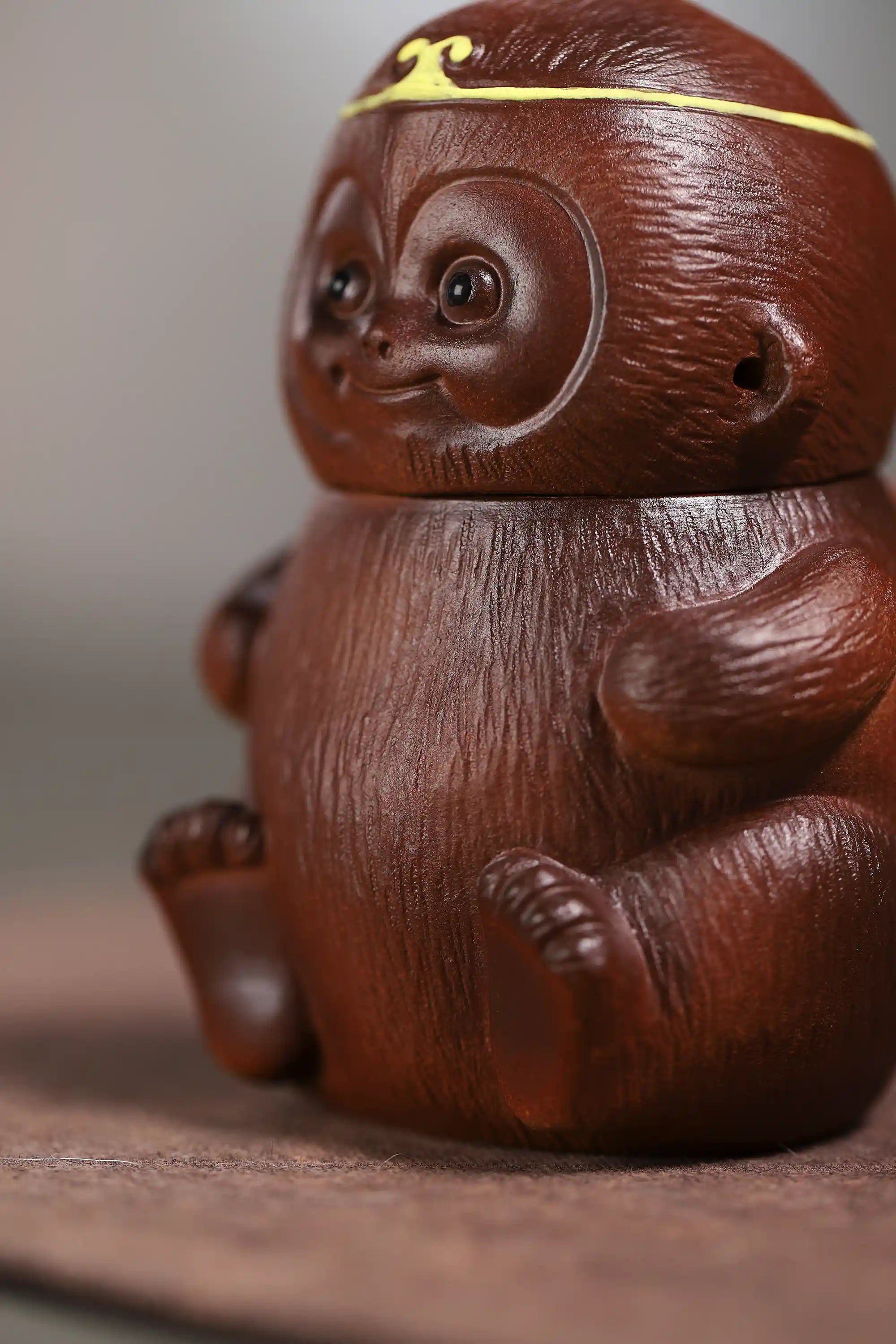 Yixing Zisha Handmade Monkey King Sun Wukong Teapot