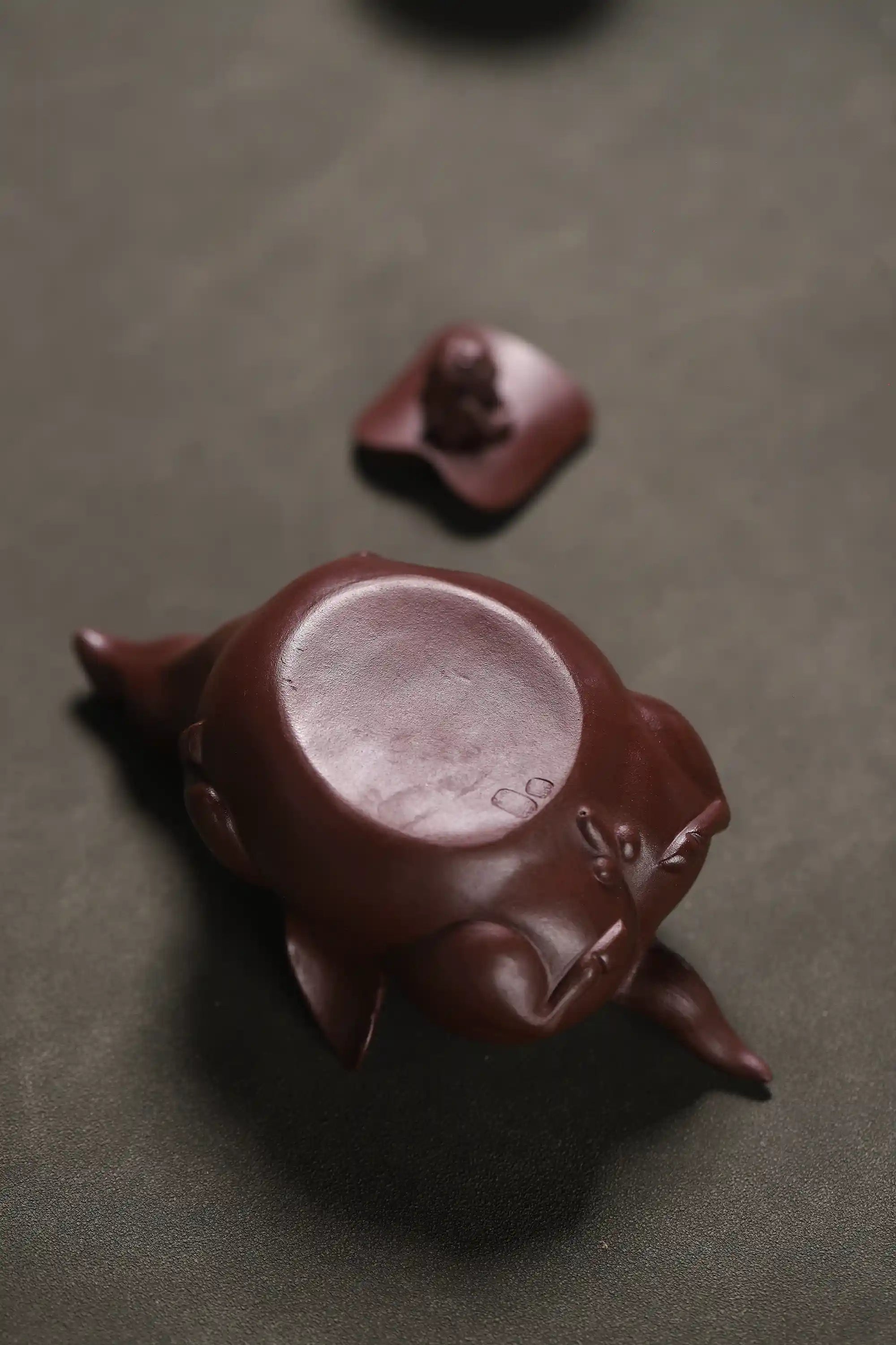 Yixing Zisha Handmade Monkey on Flying Horse Teapot
