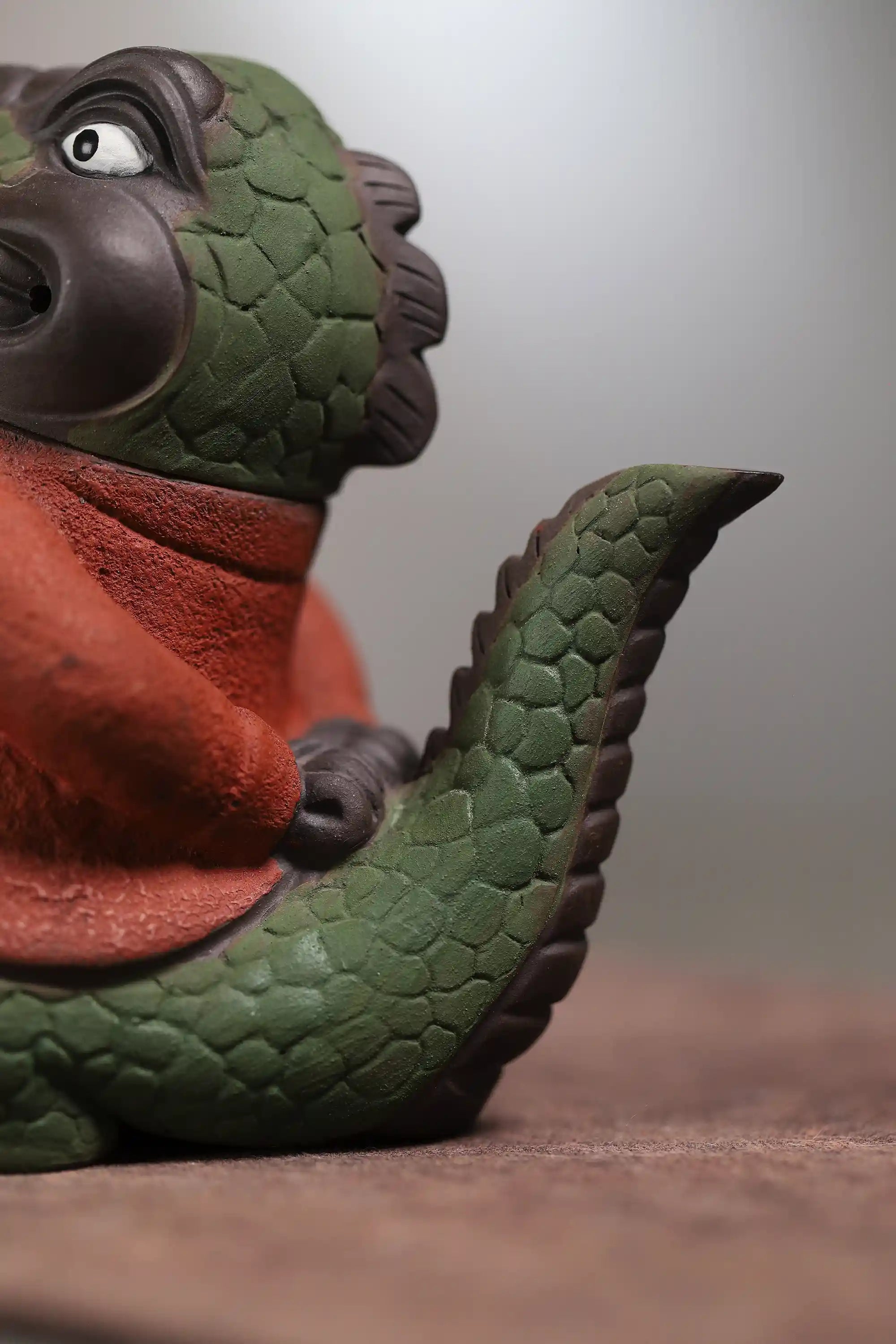 Yixing Zisha Handmade Mr. Crocodile Teapot