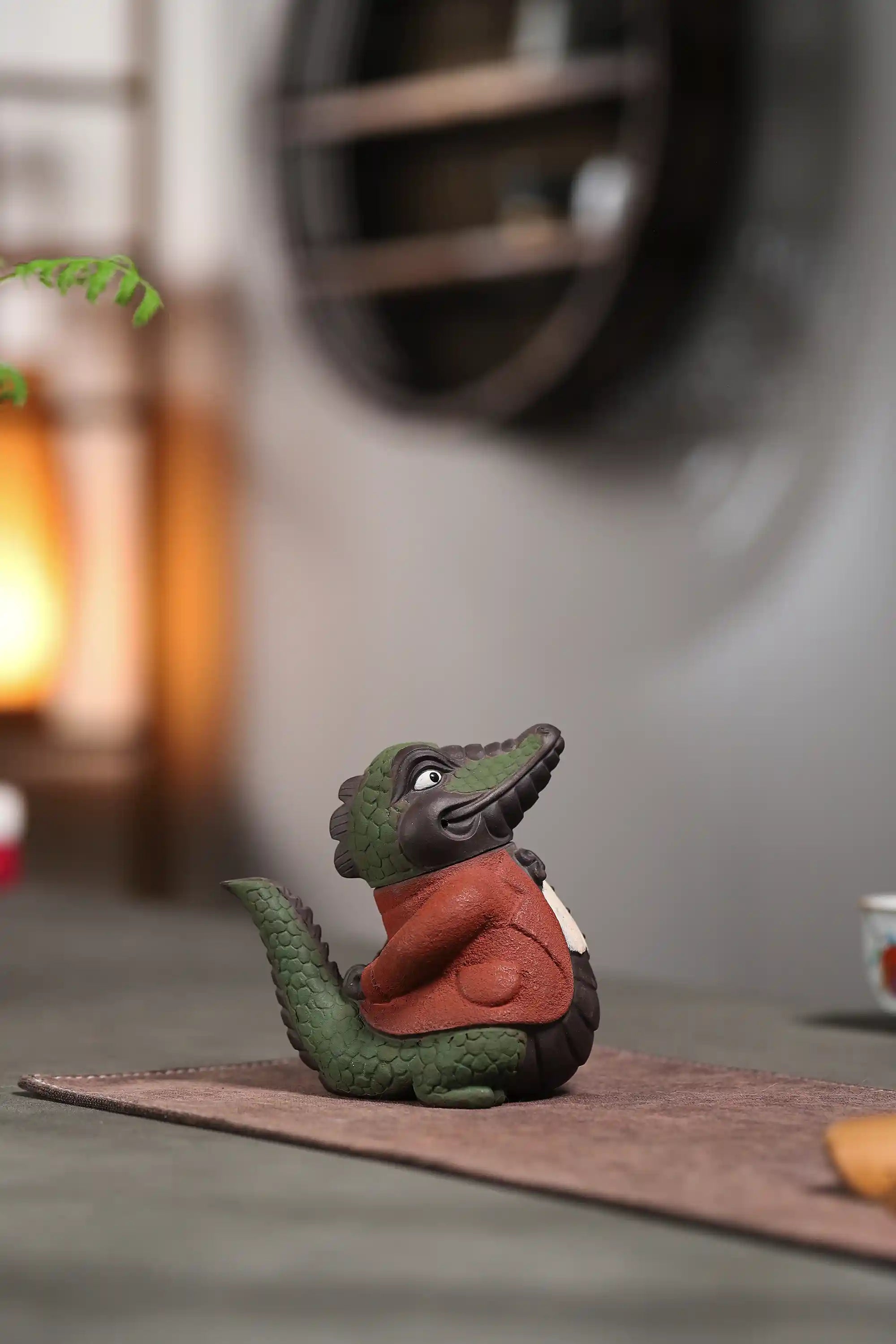 Yixing Zisha Handmade Mr. Crocodile Teapot