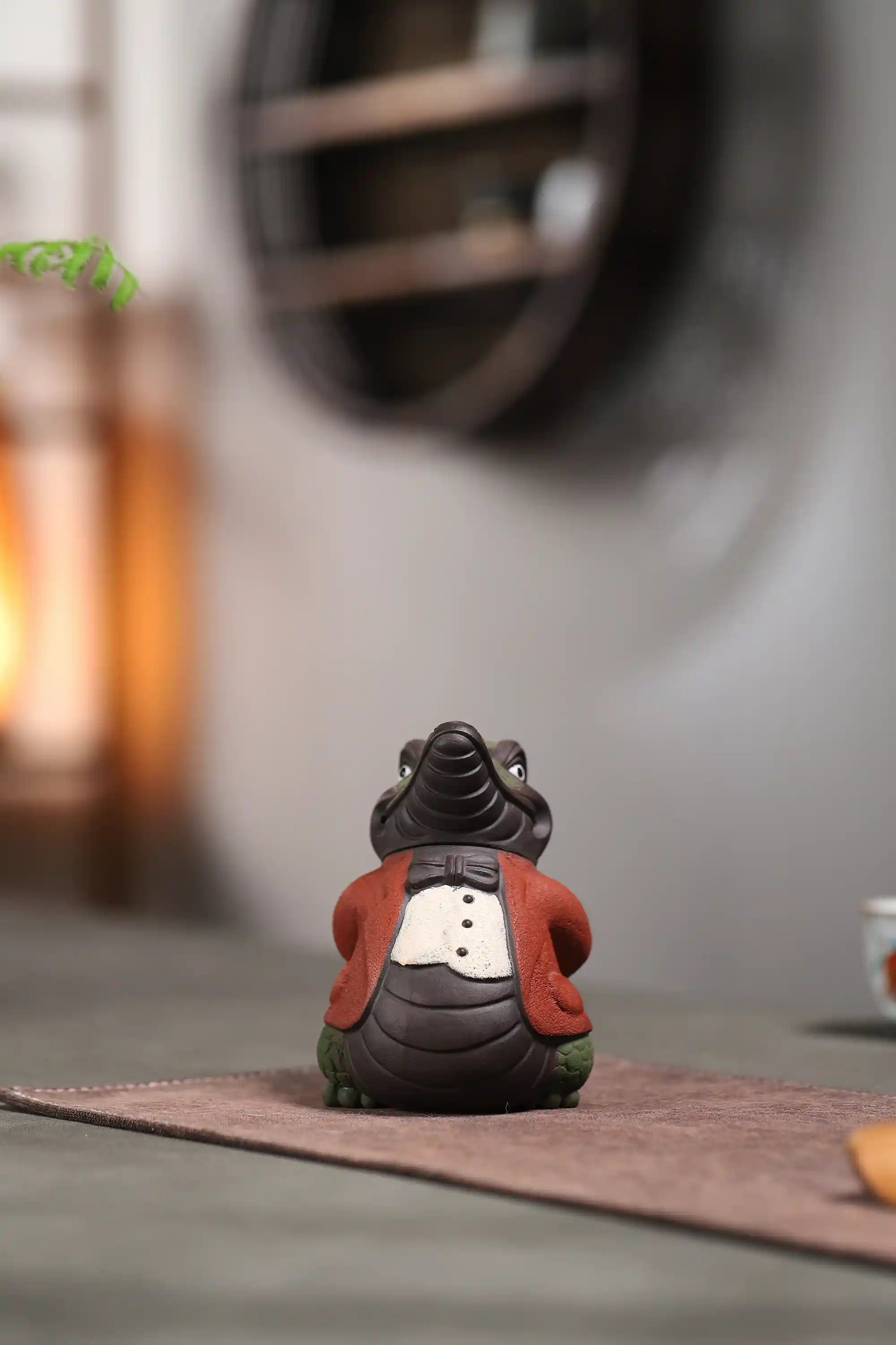 Yixing Zisha Handmade Mr. Crocodile Teapot