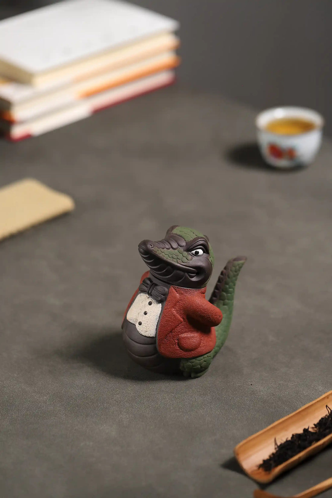 Yixing Zisha Handmade Mr. Crocodile Teapot