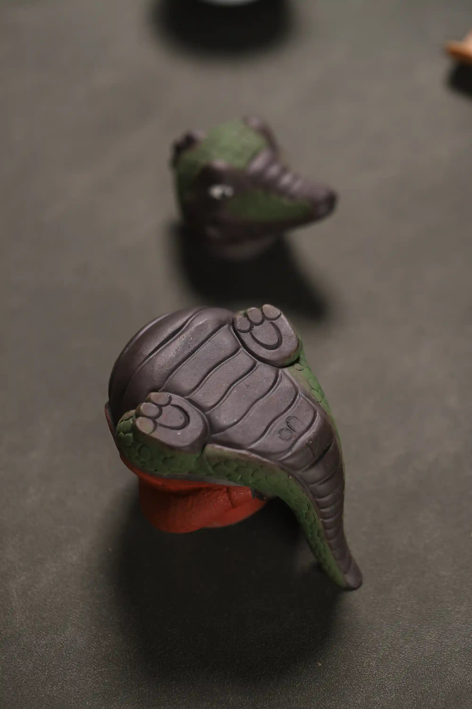 Yixing Zisha Handmade Mr. Crocodile Teapot