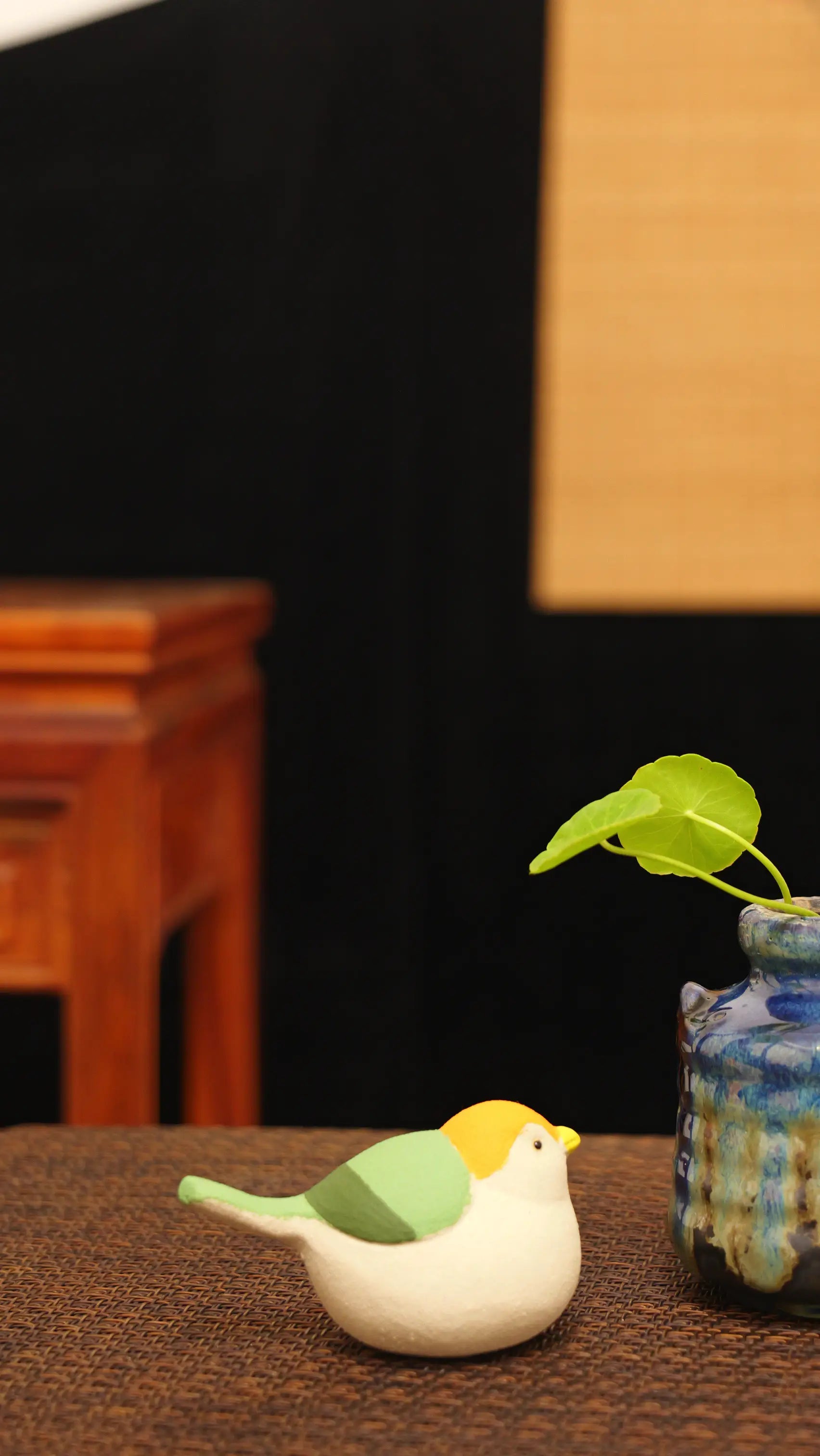Yixing Zisha Handmade Painted Bird Tea Pet (Auspicious Agile Style)