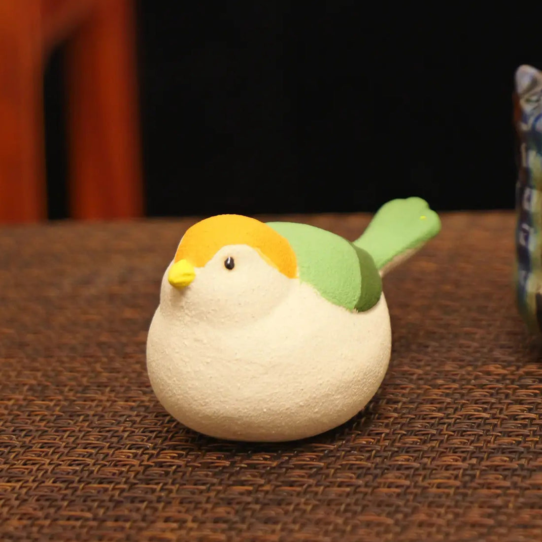 Yixing Zisha Handmade Painted Bird Tea Pet (Auspicious Agile Style)