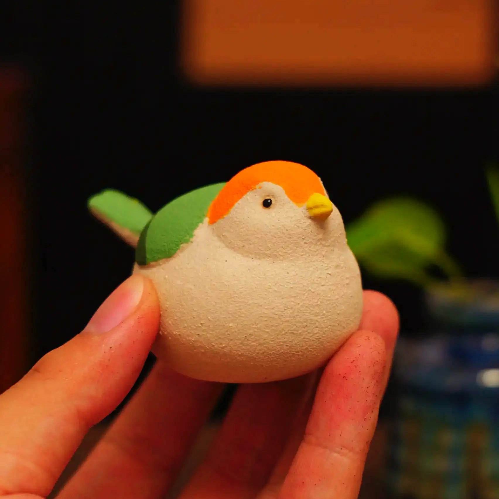 Yixing Zisha Handmade Painted Bird Tea Pet (Auspicious Agile Style)