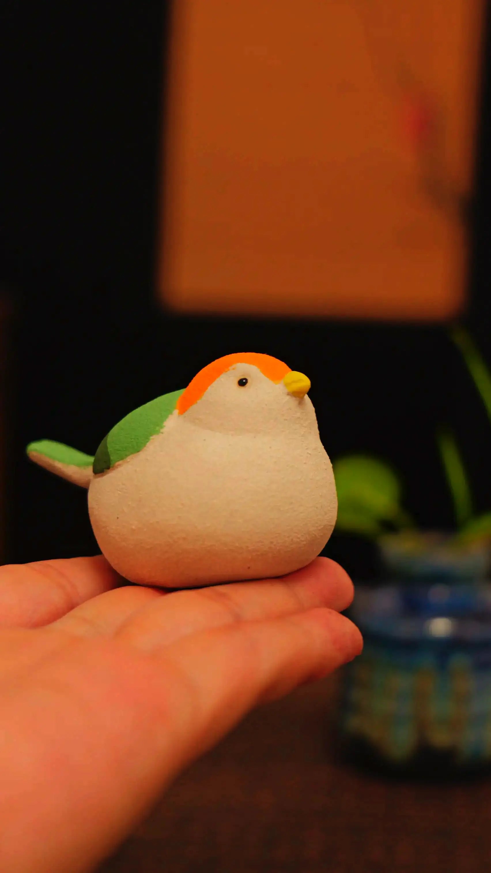 Yixing Zisha Handmade Painted Bird Tea Pet (Auspicious Agile Style)