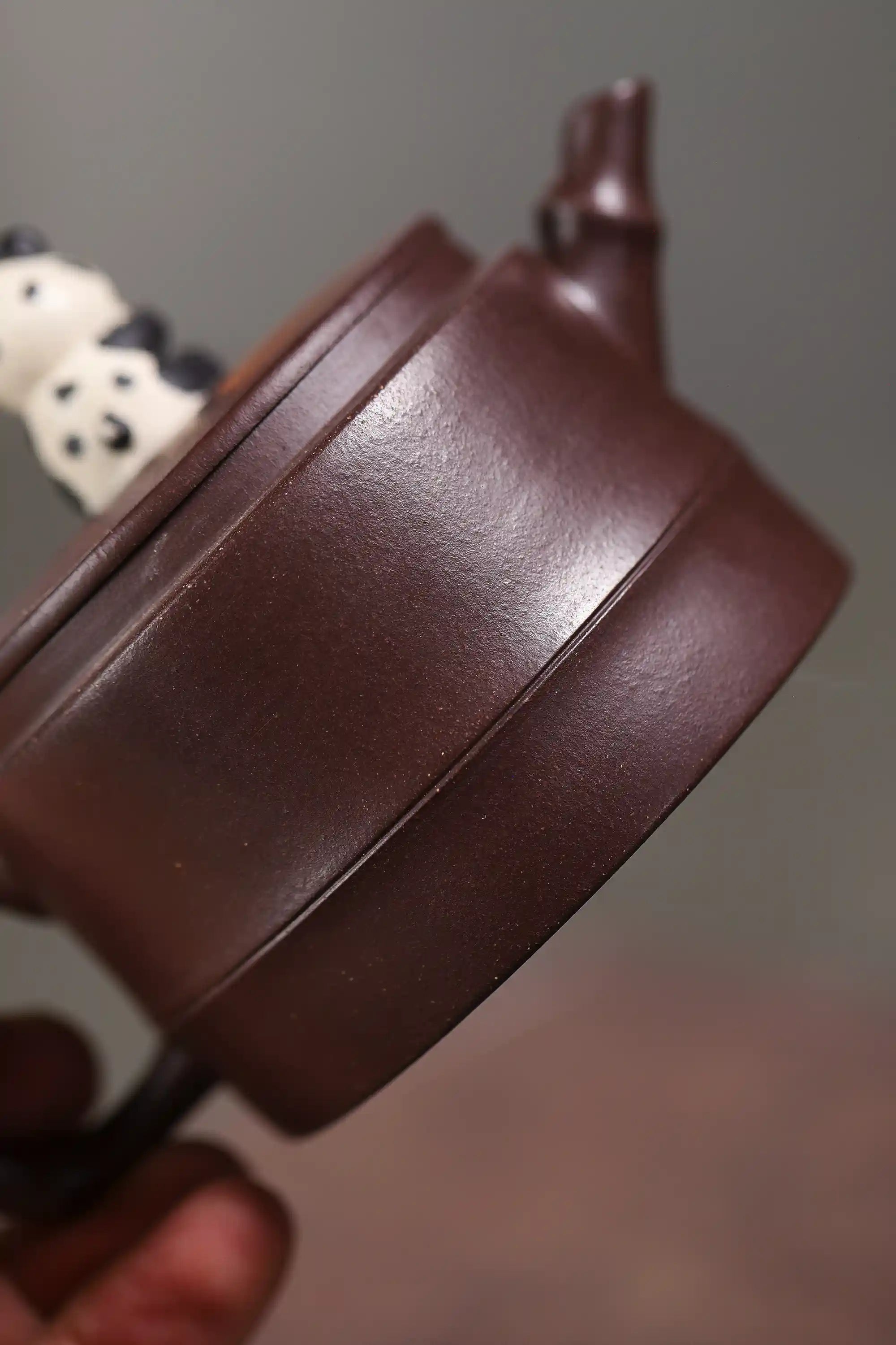 Yixing Zisha Handmade Panda Bamboo Tube Teapot