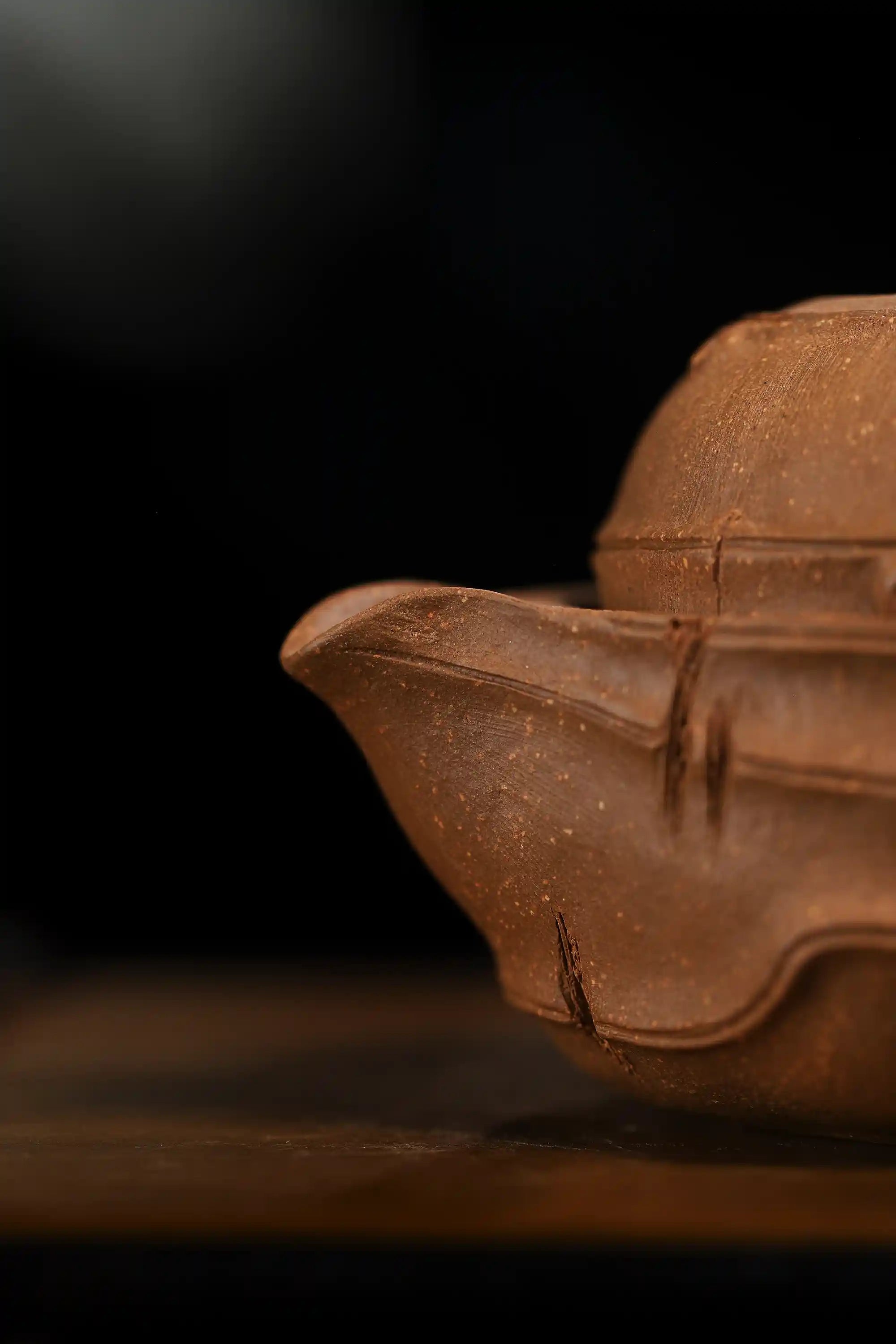 Yixing Zisha Handmade Plum Blossom Stump Teapot