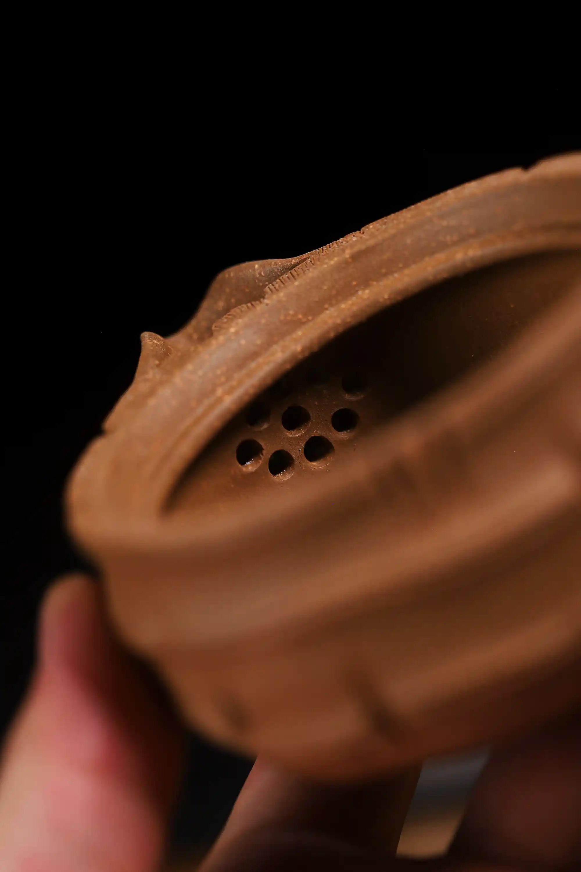 Yixing Zisha Handmade Plum Blossom Stump Teapot