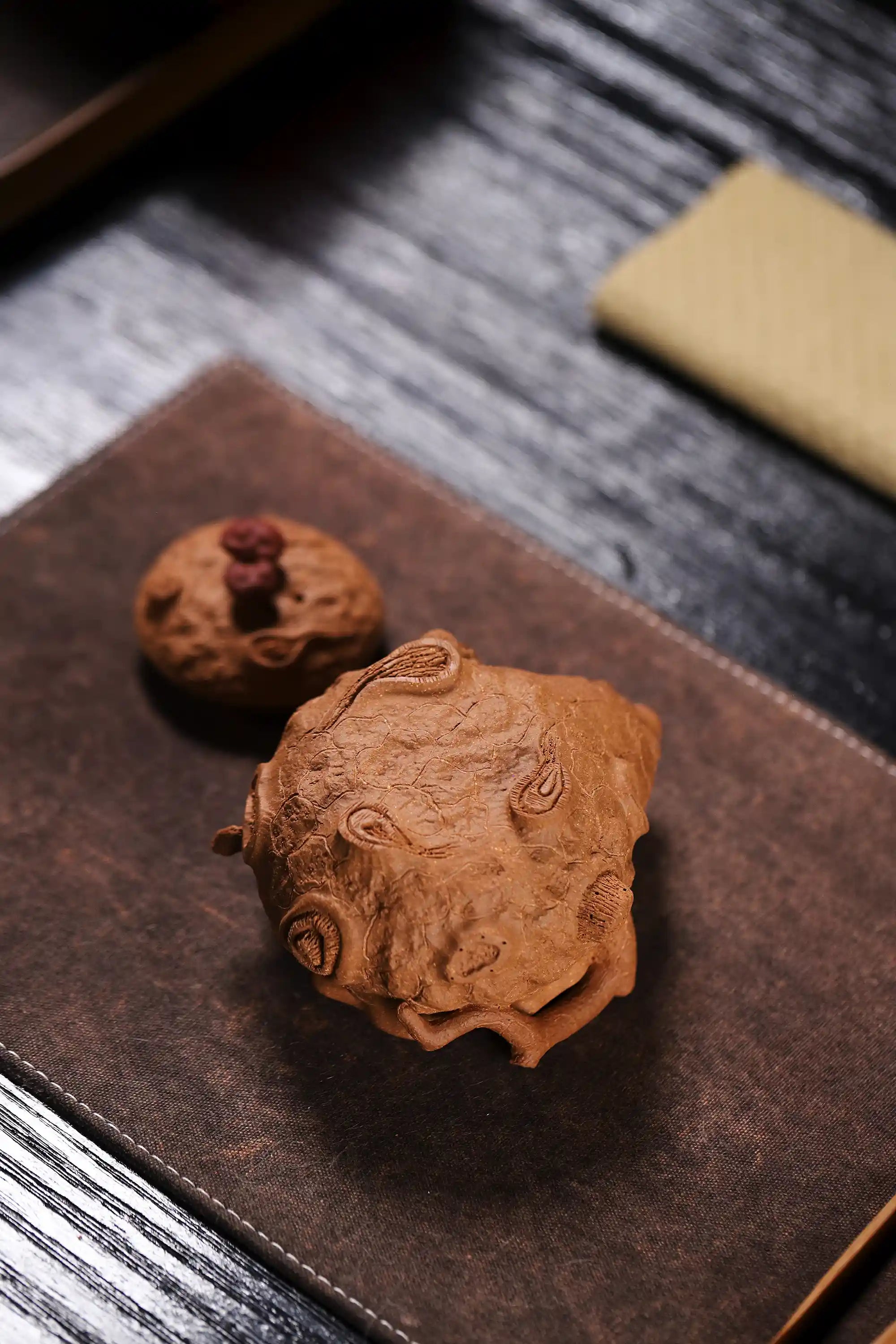 Yixing Zisha Handmade Plum Blossom Stump Teapot