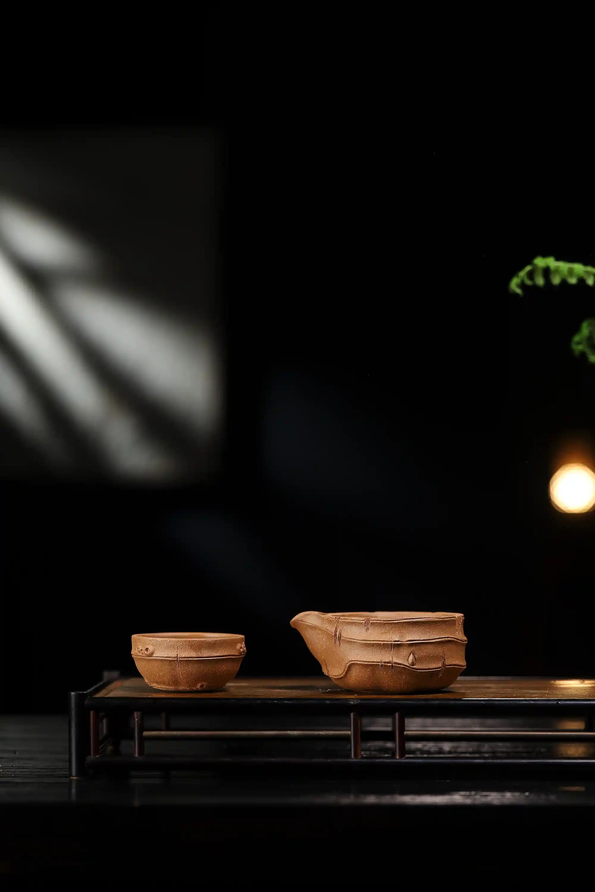 Yixing Zisha Handmade Plum Blossom Stump Teapot