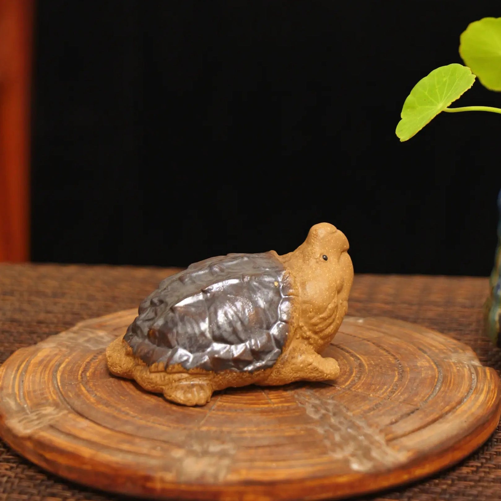 Yixing Zisha Handmade Realistic Alligator Snapping Turtle Tea Pet