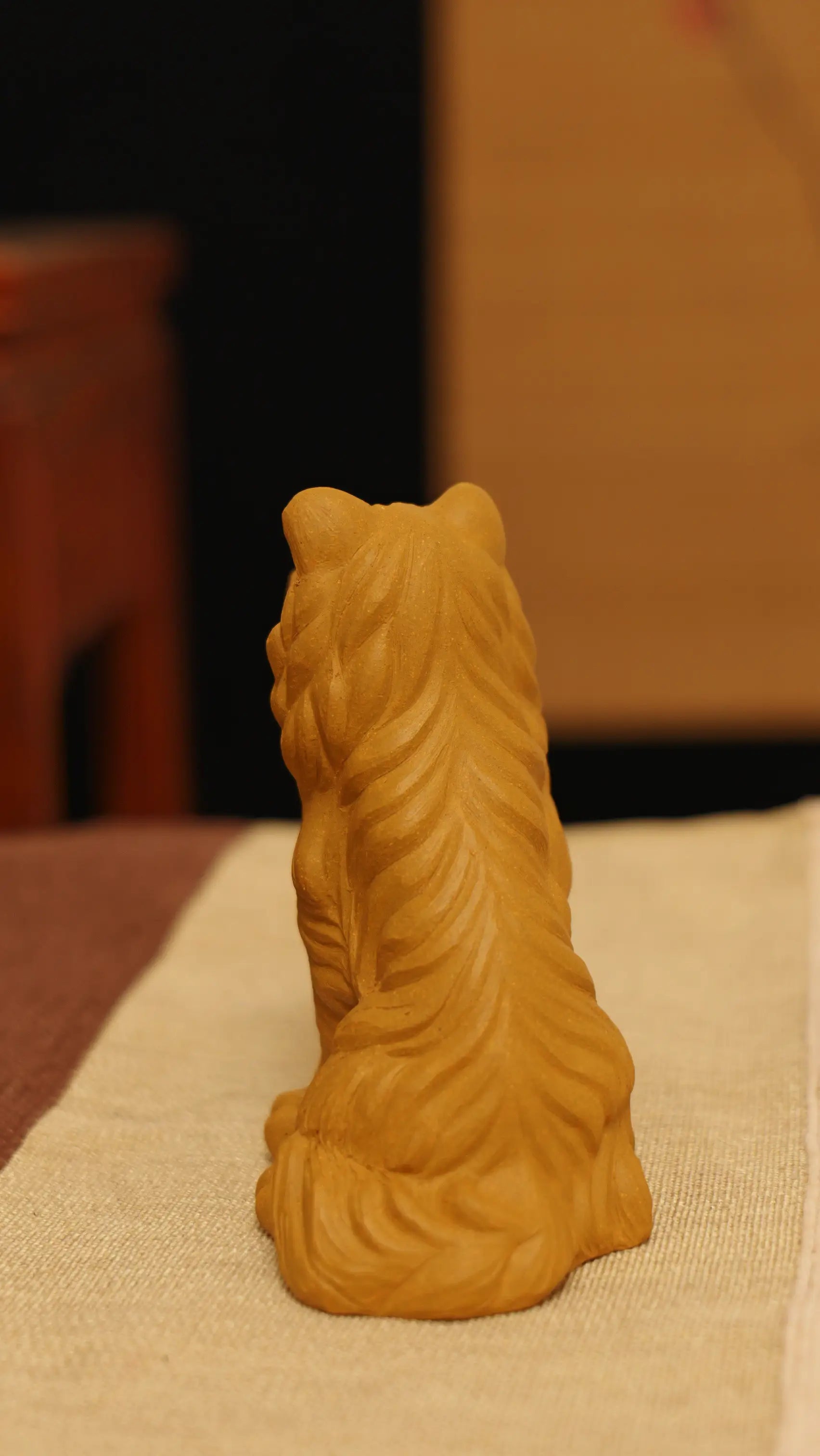 Yixing Zisha Handmade Realistic Golden Retriever Tea Pet