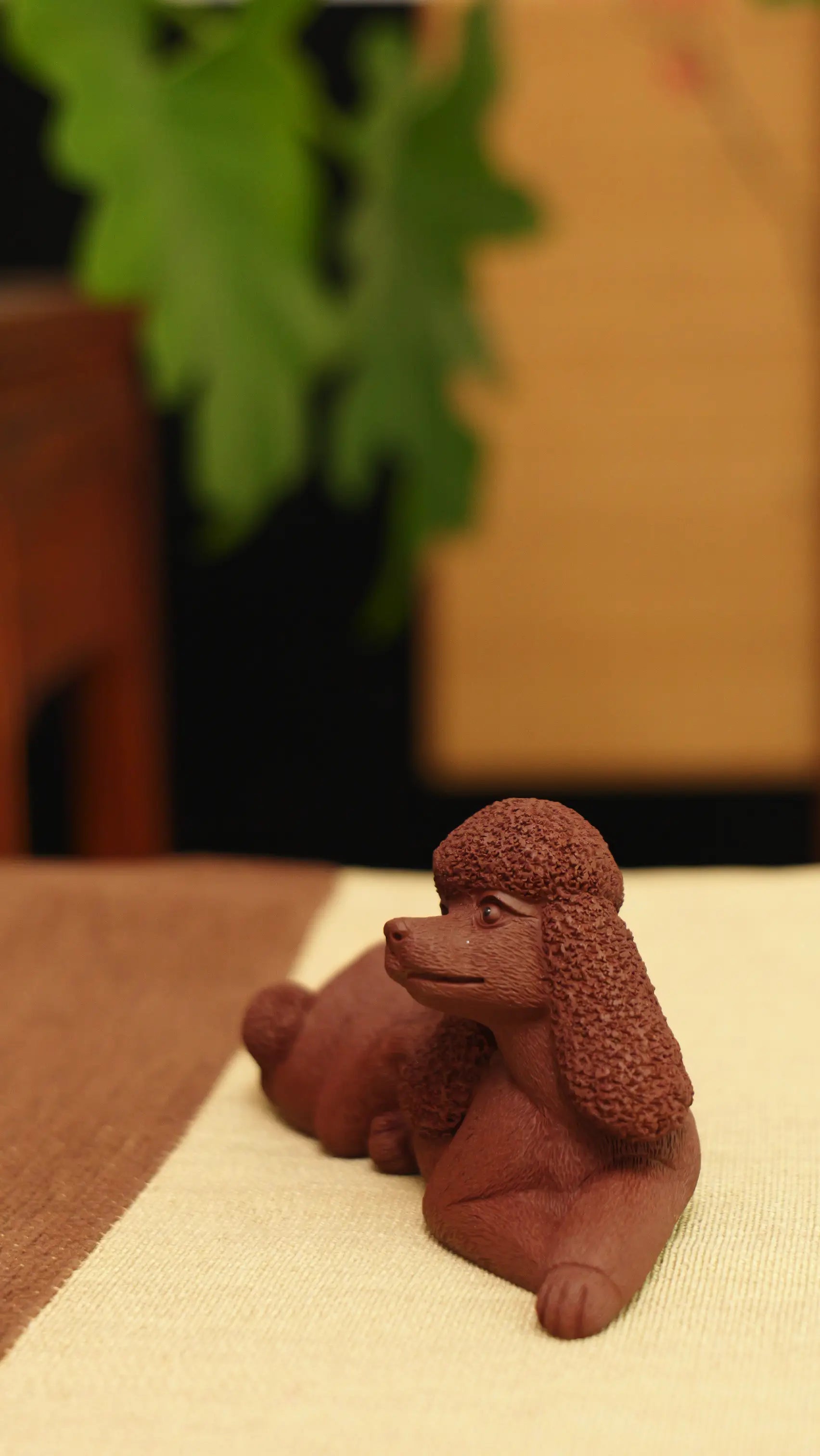 Yixing Zisha Handmade Realistic Poodle Tea Pet (Lively Style)