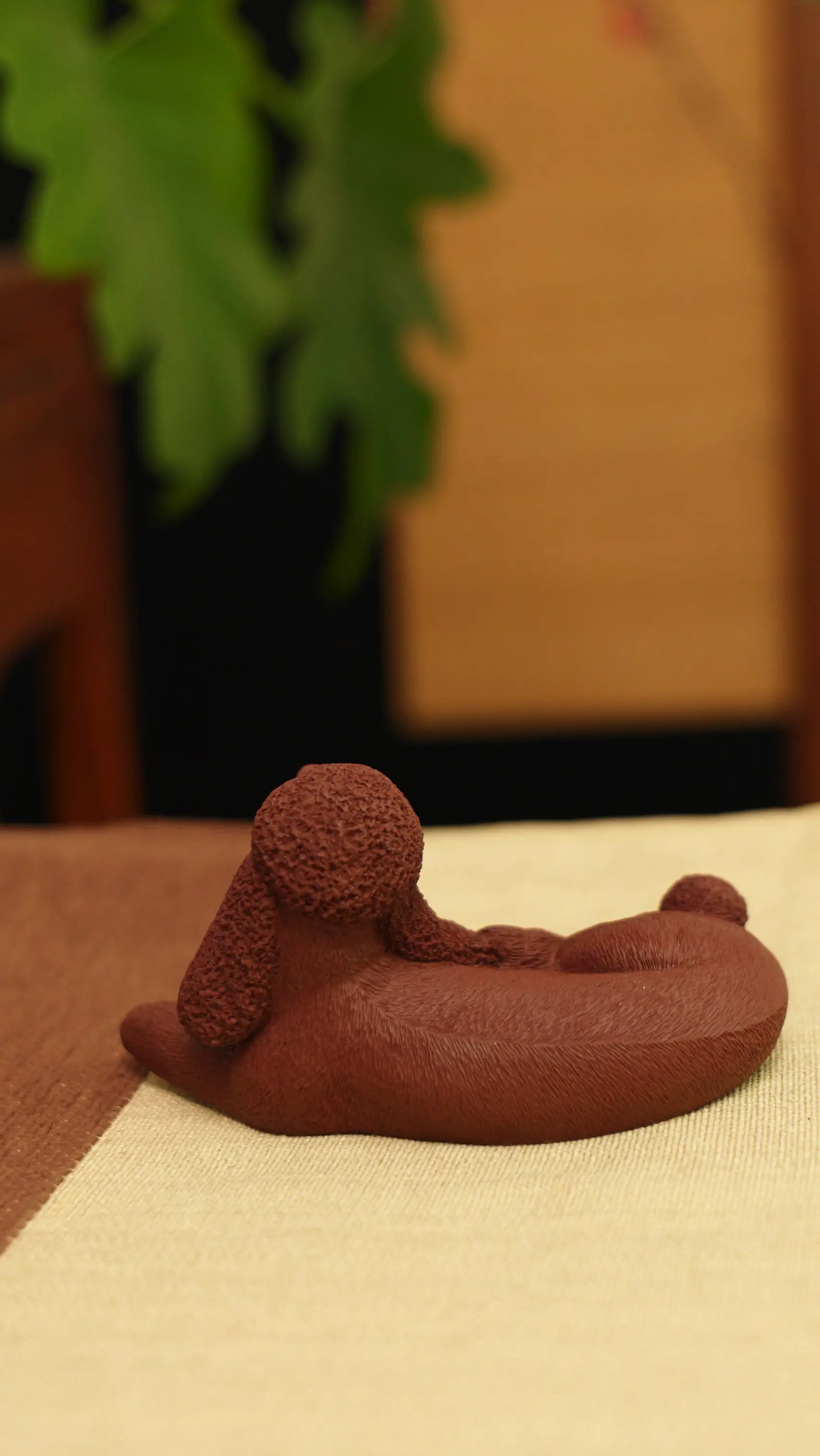 Yixing Zisha Handmade Realistic Poodle Tea Pet (Lively Style)