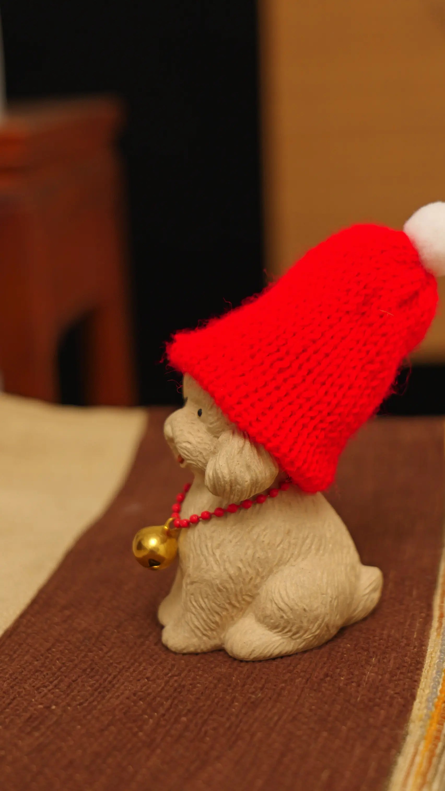 Yixing Zisha Handmade Red Hat Puppy Tea Pet