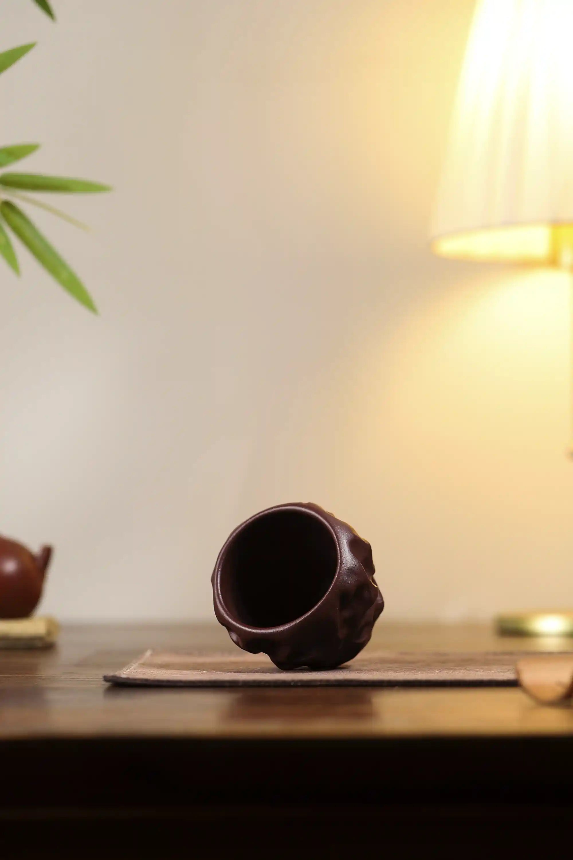 Yixing Zisha Handmade Rockery Master Cup