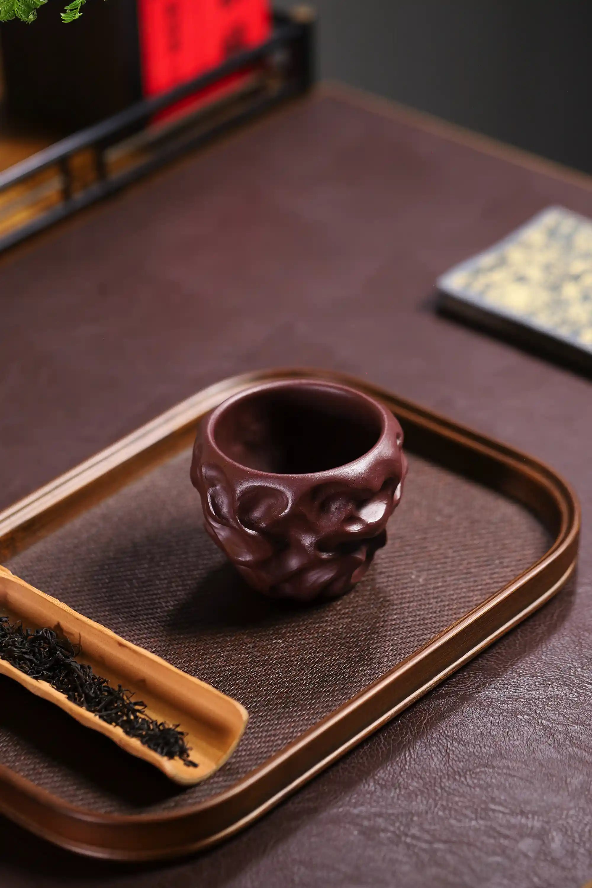 Yixing Zisha Handmade Rockery Master Cup