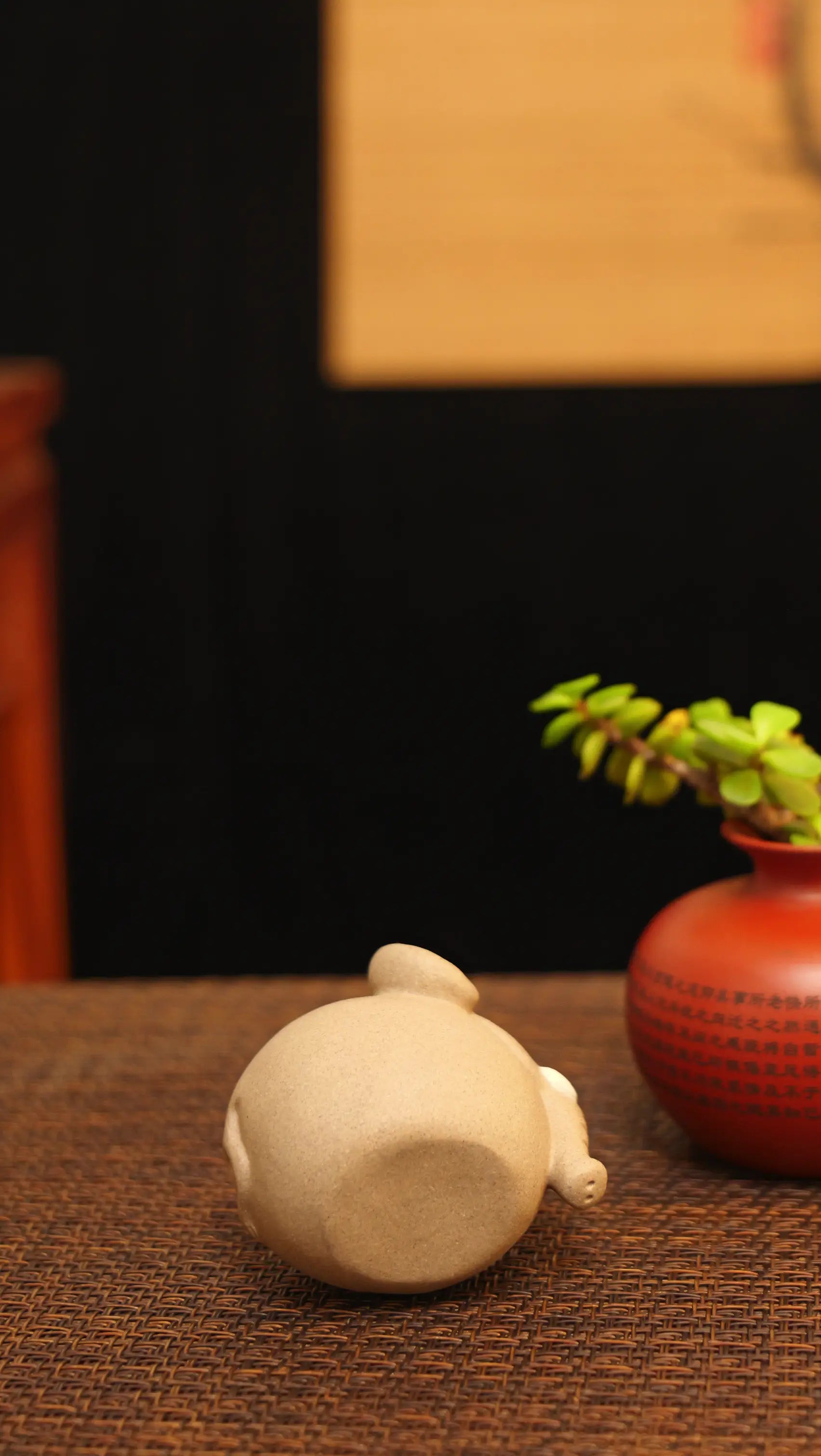 Yixing Zisha Handmade Round Elephant Tea Pet